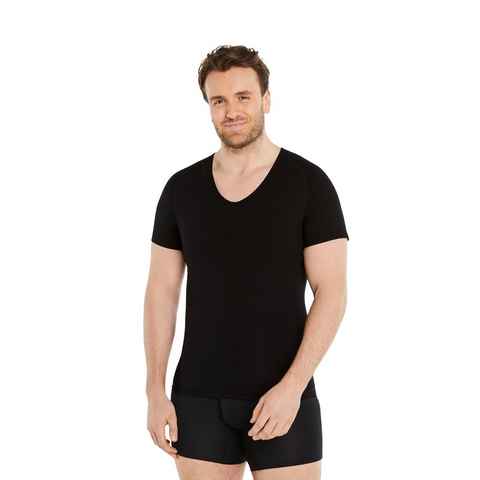 FINN Design Shapinghemd Shapewear Kompressions-Unterhemd Kurzarm Herren extra starke Kompression, eine Kleidergröße weniger