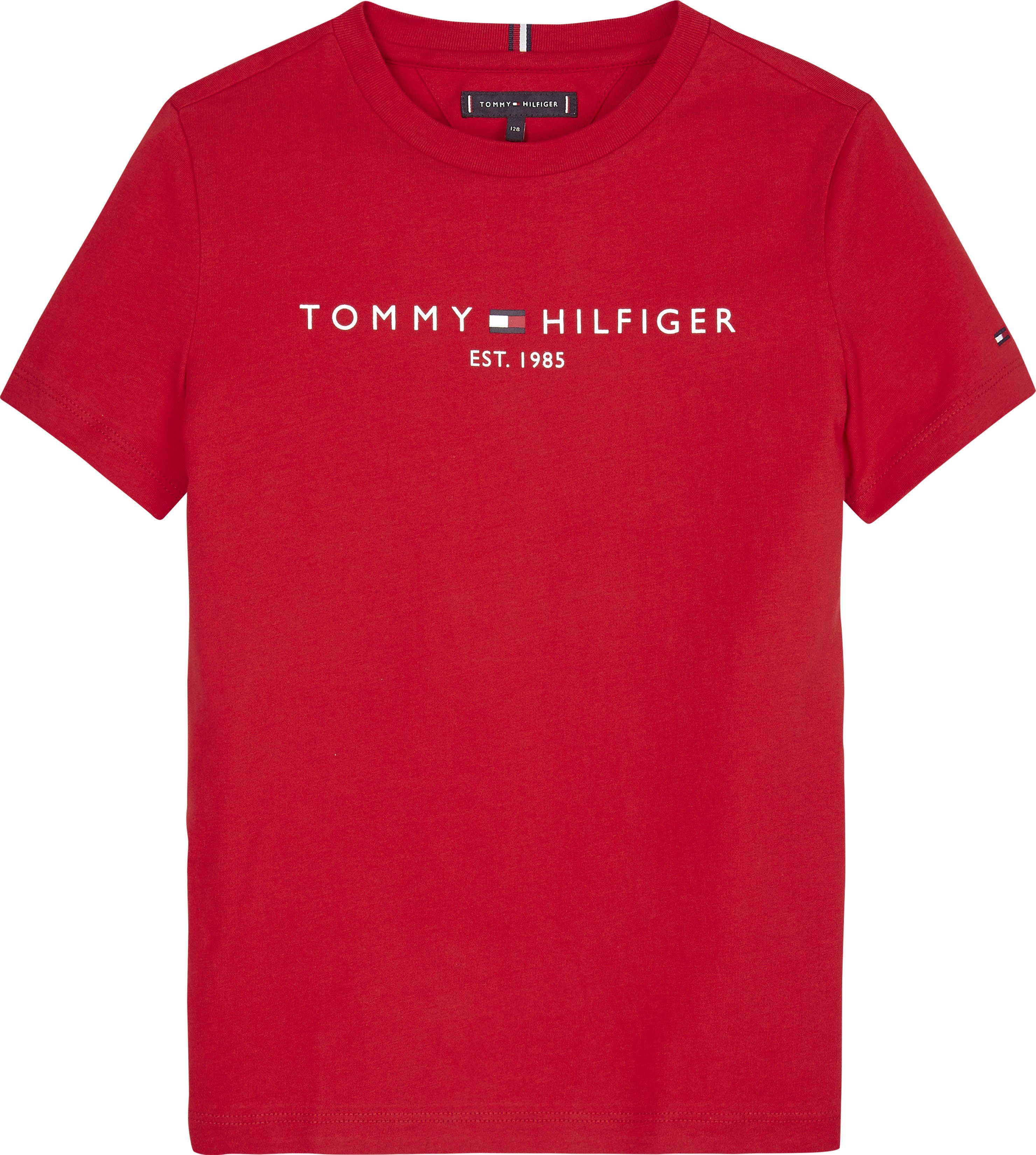 Tommy Hilfiger T-Shirt Kinder Mädchen Junior TEE ESSENTIAL Kids und MiniMe,für Jungen