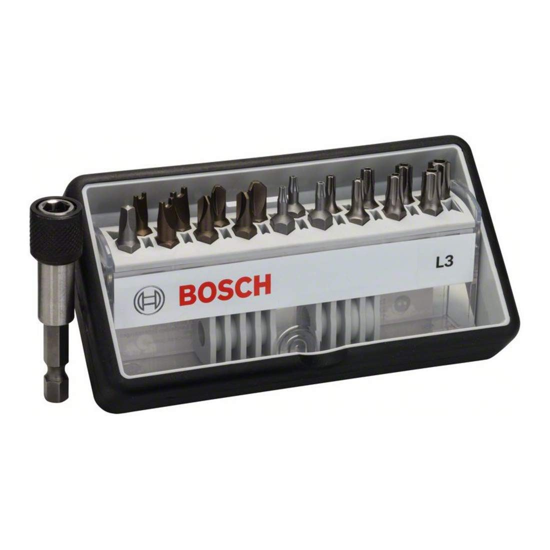 Bosch Professional Bit-Set Bosch Schrauberbit-Set Robust Line L Extra-Hart 18 + 1-teilig 25 mm Si