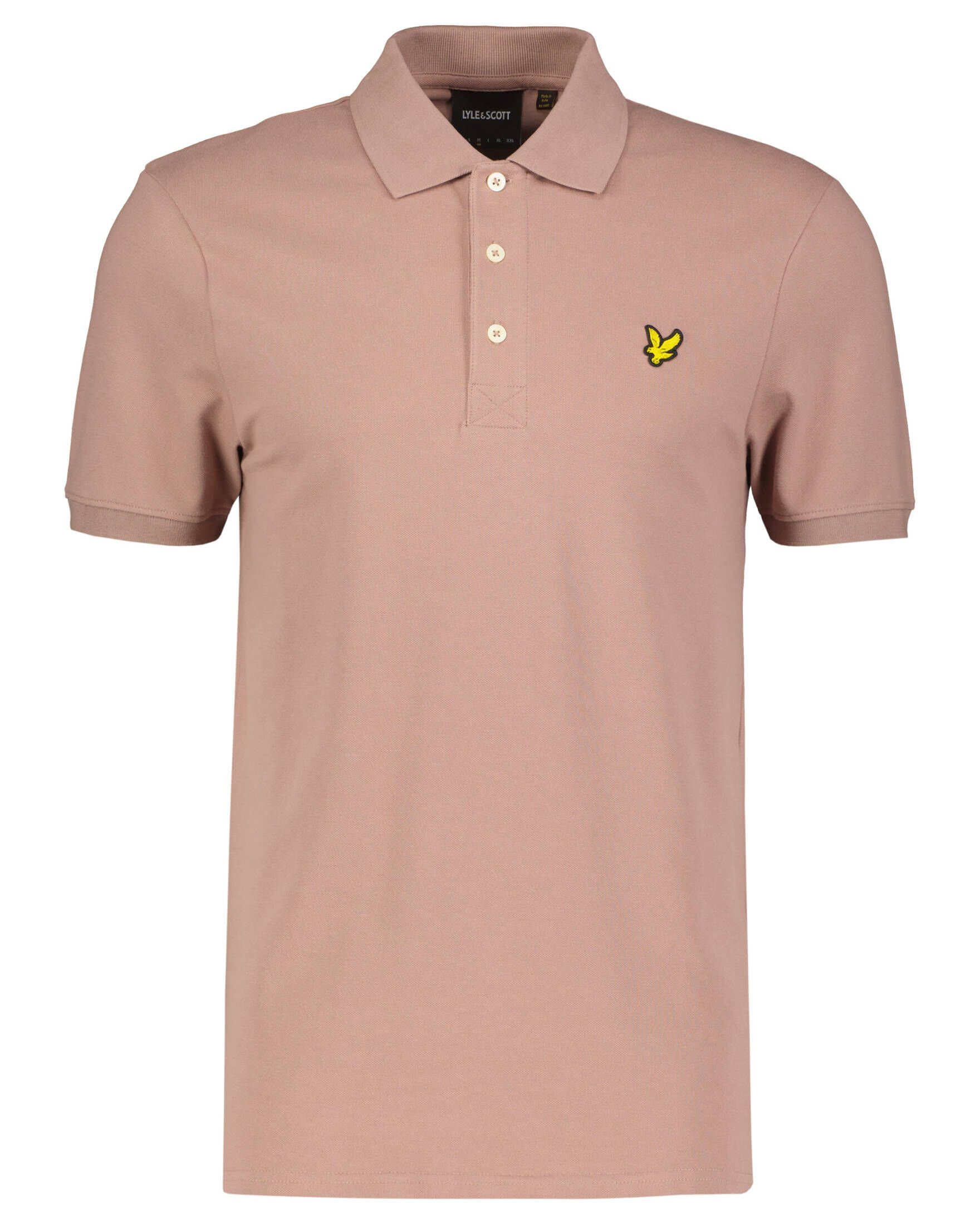 pink Scott Kurzarm (1-tlg) PLAIN Poloshirt & Herren SHIRT Poloshirt Lyle (71) POLO