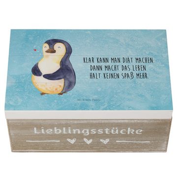 Mr. & Mrs. Panda Dekokiste Pinguin Diät - Eisblau - Geschenk, Schatulle, Abnehmen, Abspecken, Tr (1 St)