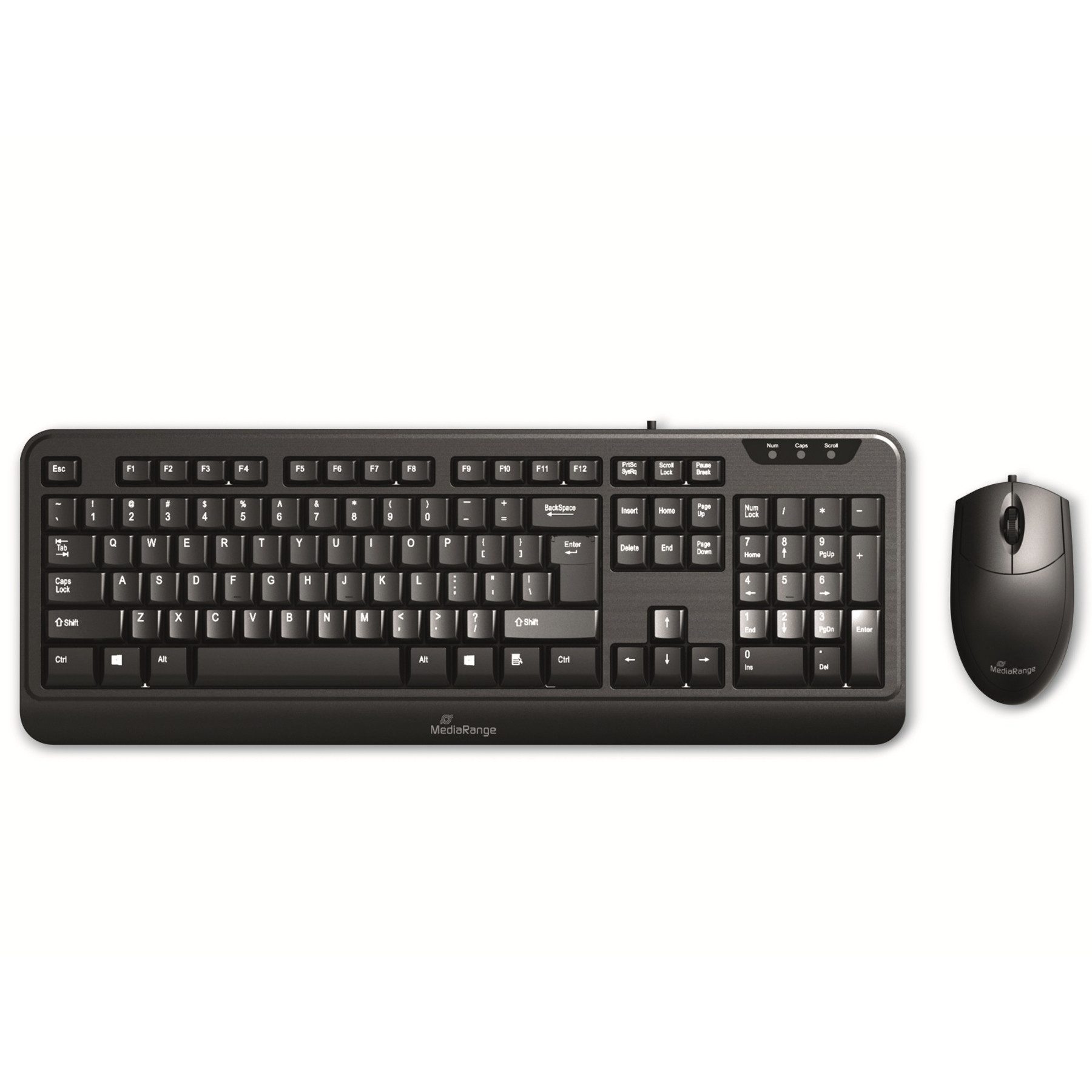 Mediarange MEDIARANGE USB-Tastatur- und Maus-Set MROS108 Tastatur