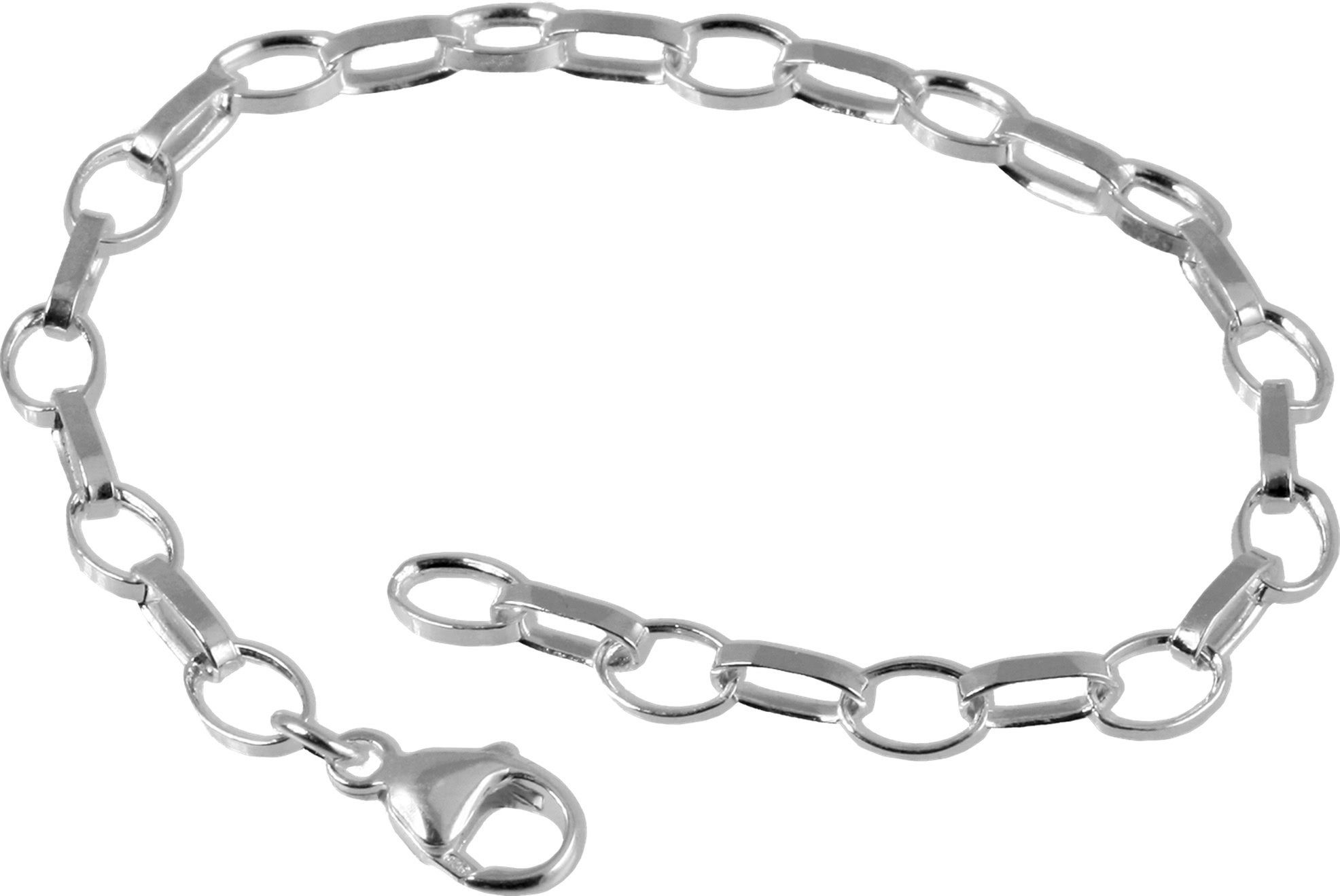 SilberDream Charm-Armband FC01XA SilberDream Charmsarmband silber Charms (Charmsarmbänder), Charmsarmbänder ca. 20cm, 925 Sterling Silber, Farbe: silber, Made-In