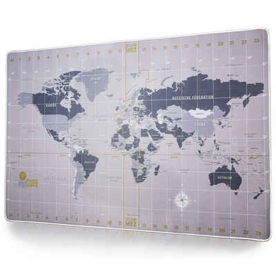 digitCUBE Schreibtischunterlage »Tischunterlage Weltkarte 90x40cm mit deutschem Layout«