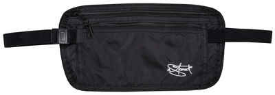 2Stoned Bauchtasche Security Hip Bag Undercover mit Stick in Schwarz für Damen und Herren, extra dünn, atmungsaktive Rückseite, dehnbarer Steckgurt