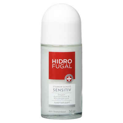 Hidrofugal Deo-Roller Anti-Transpirant Sensitiv Roll-On, 50 ml, 1-tlg., Frei von Konservierungsstoffen