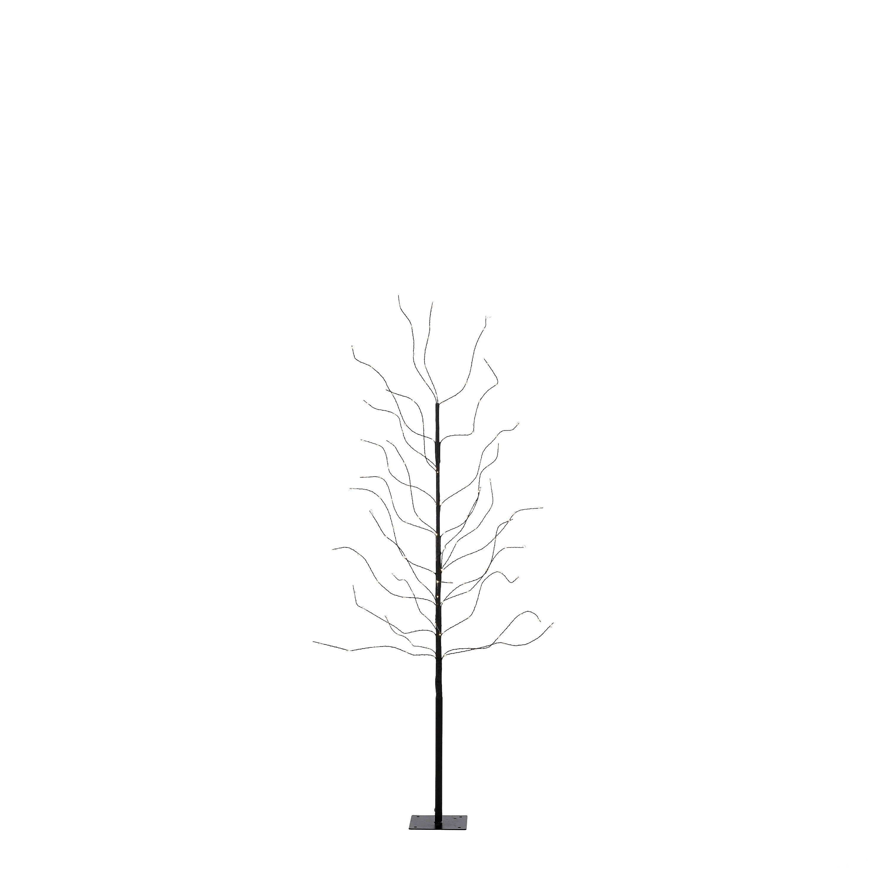 Luca Lighting Künstlicher Weihnachtsbaum Luca Lighting Baum schwarz warm weiss 140led IP44 - l15xb15xh150cm