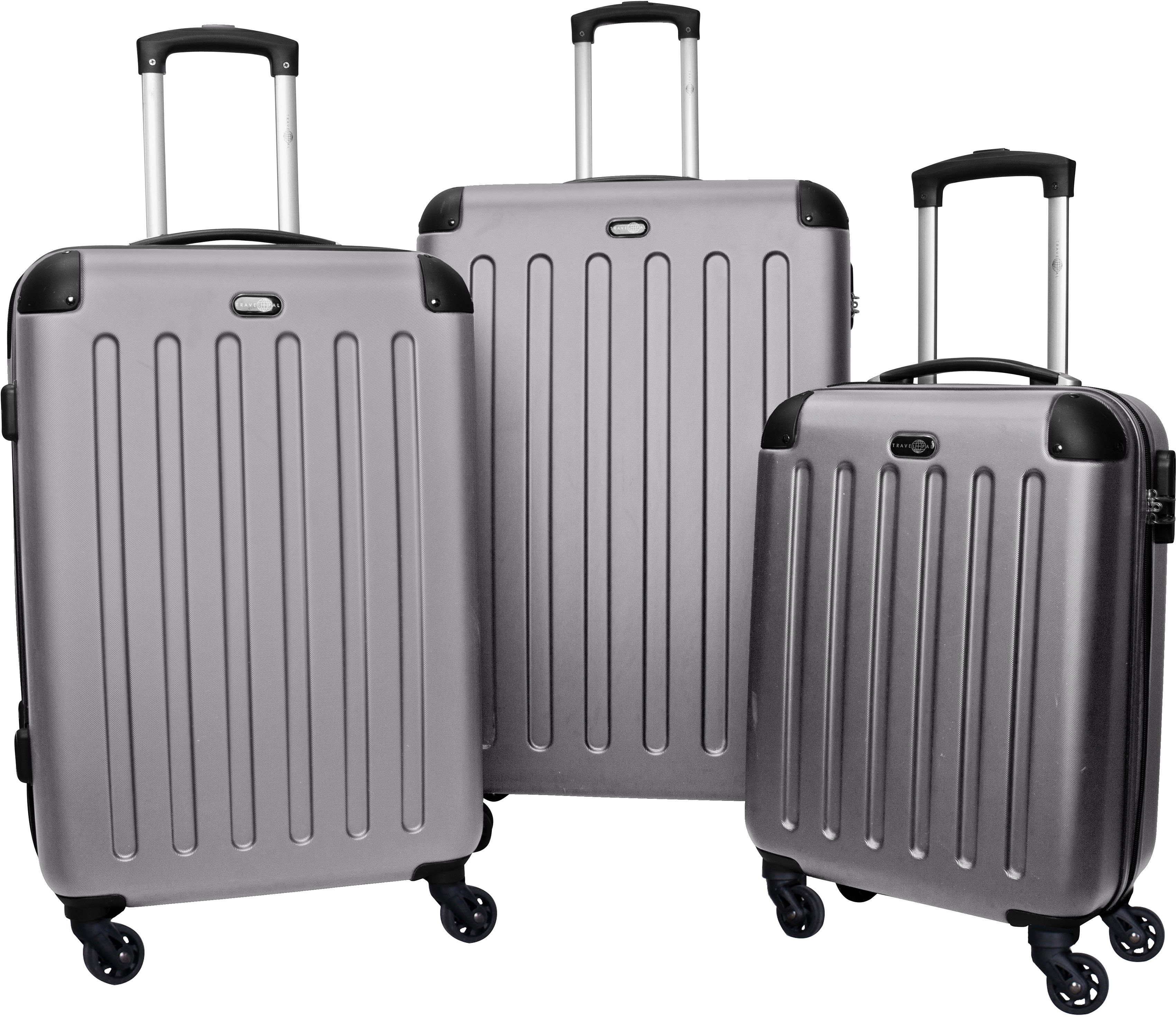 Travel Pal Trolleyset Austin, 4 Rollen, (3 tlg), Kofferset Reisegepäck Hartschalen-Trolley-Set mit Zahlenschloss