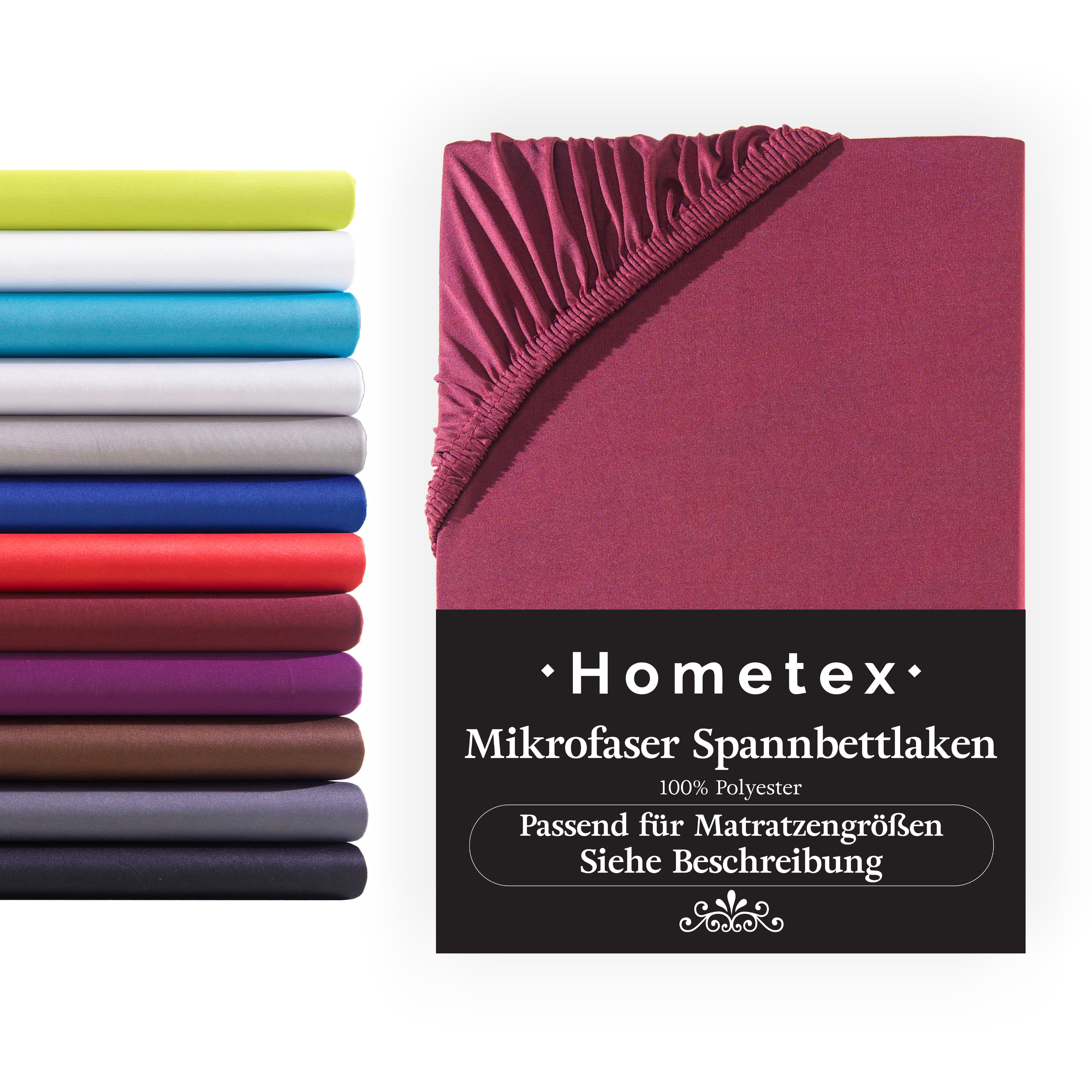 Hometex Premium Textiles Spannbettlaken Mikrofaser Spannbettlaken, günstig online kaufen