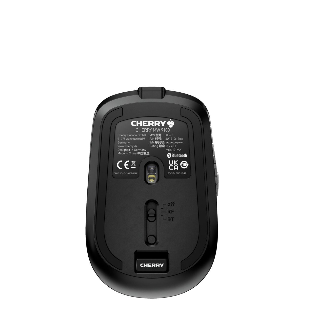 Cherry MW 9100 Maus (Bluetooth, Inklusive Transportbeutel)