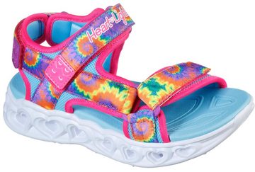 Skechers Kids HEART LIGHTS SANDAL Sandale, Sommerschuh, Klettschuh, Sandalette, mit Batik-Print