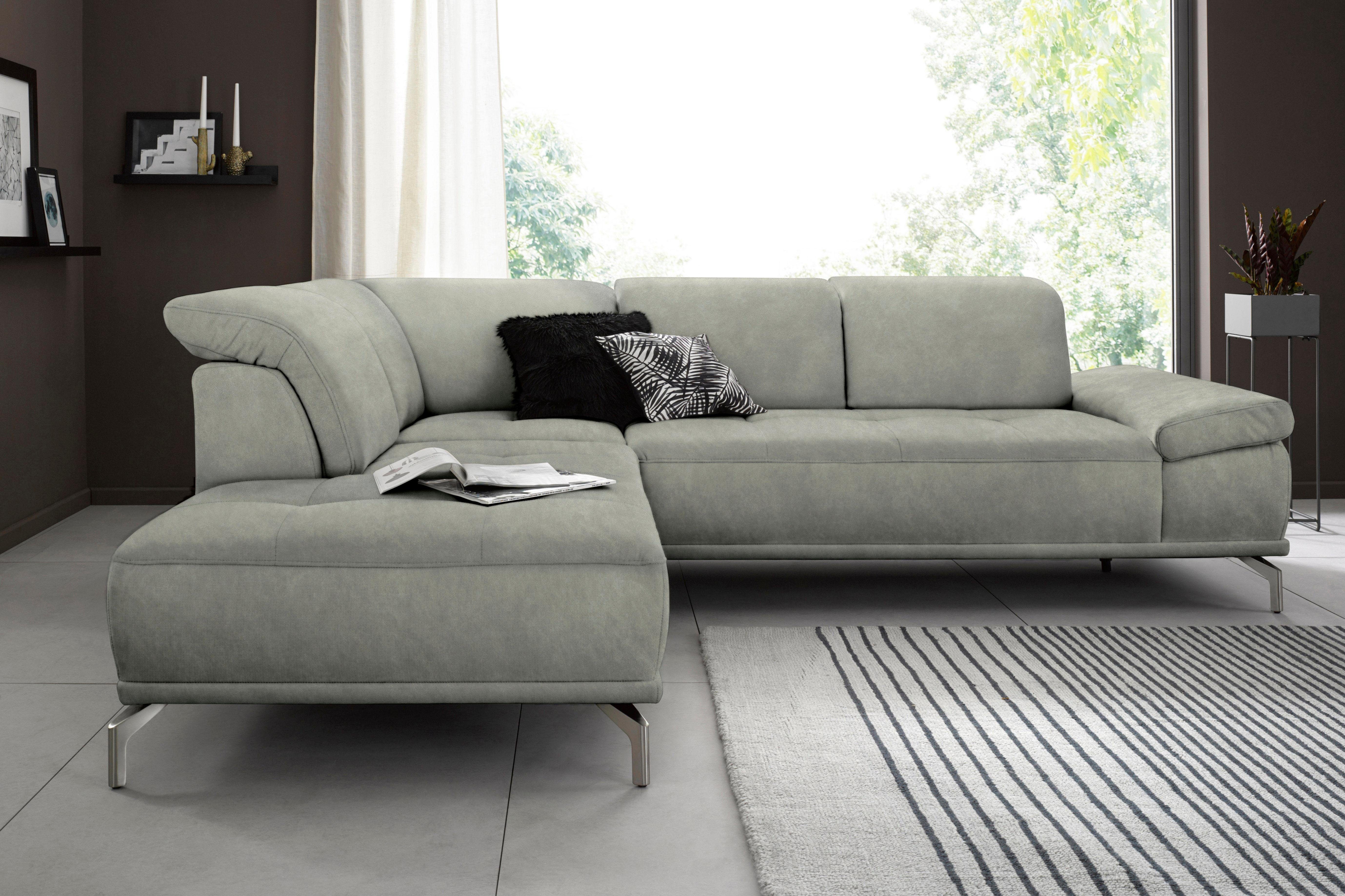 Places of Style Ecksofa "Caluna", Inkl.Sitztiefenverstellung, wahlweise mit günstig online kaufen