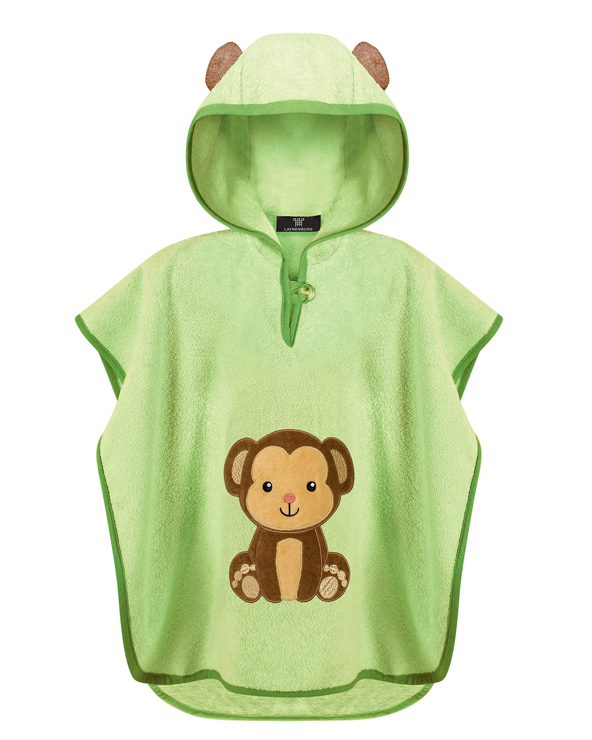 Badeponcho Kinder mit Kapuze - 100% Baumwolle - Strandponcho