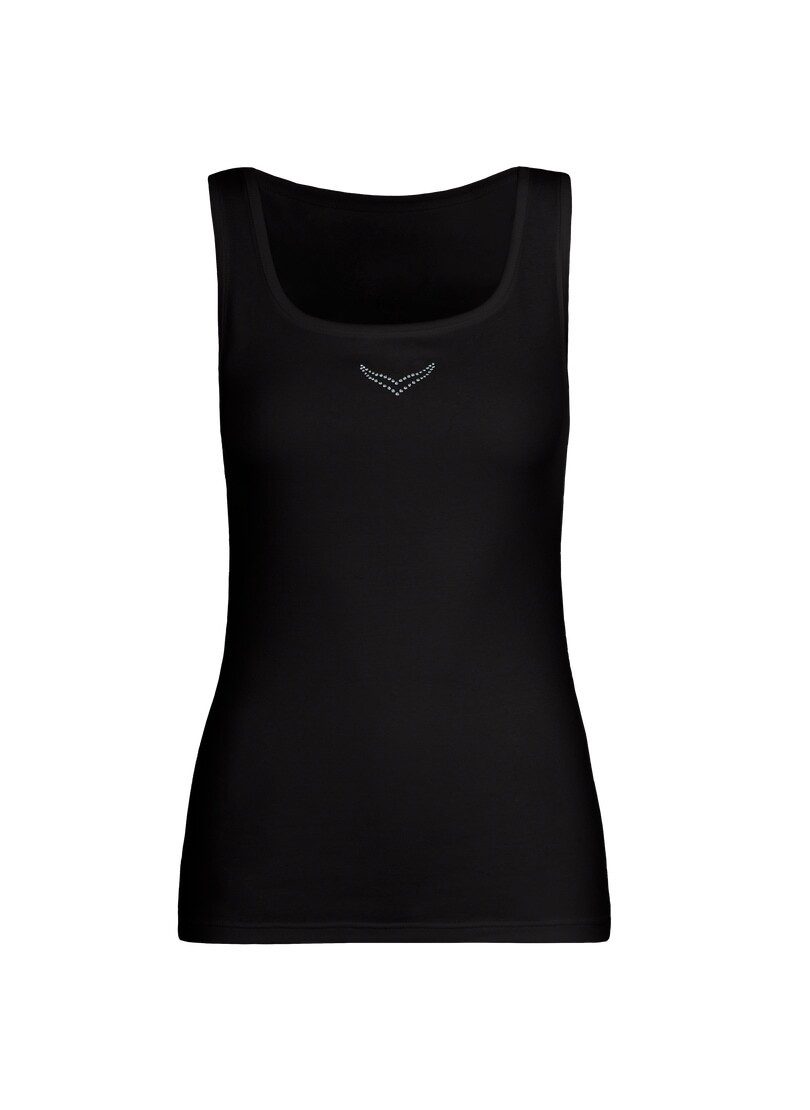 Trigema Tanktop TRIGEMA Trägershirt mit Kristallsteinen günstig online kaufen