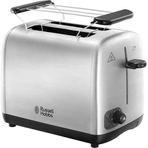 RUSSELL HOBBS Toaster Adventure 24080-56, 2 kurze Schlitze, für 2 Scheiben, 850 W, Edelstahl gebürstet