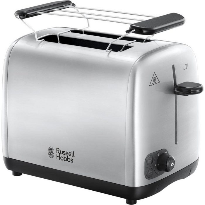 RUSSELL HOBBS Toaster Adventure 24080-56 2 kurze Schlitze für 2 Scheiben 850 W Edelstahl gebürstet