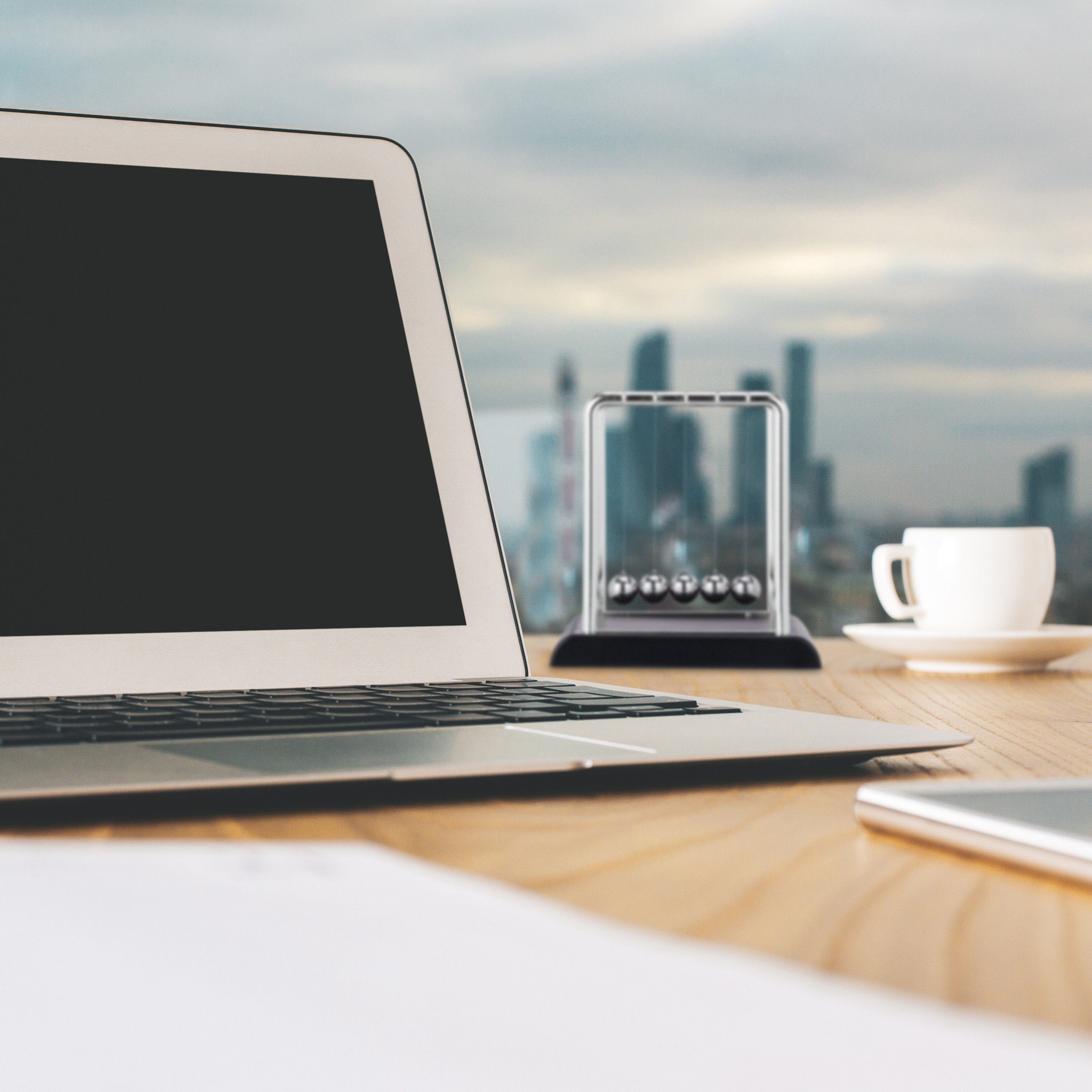 relaxdays Dekoobjekt Newton Pendel Kugelstoßpendel