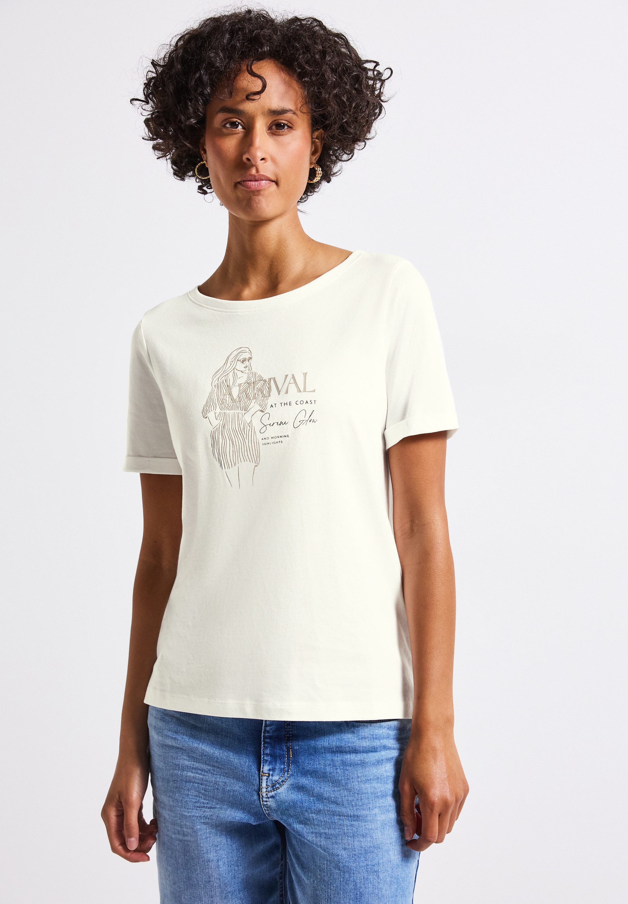 STREET ONE T-Shirt aus Baumwolle mit günstig online kaufen