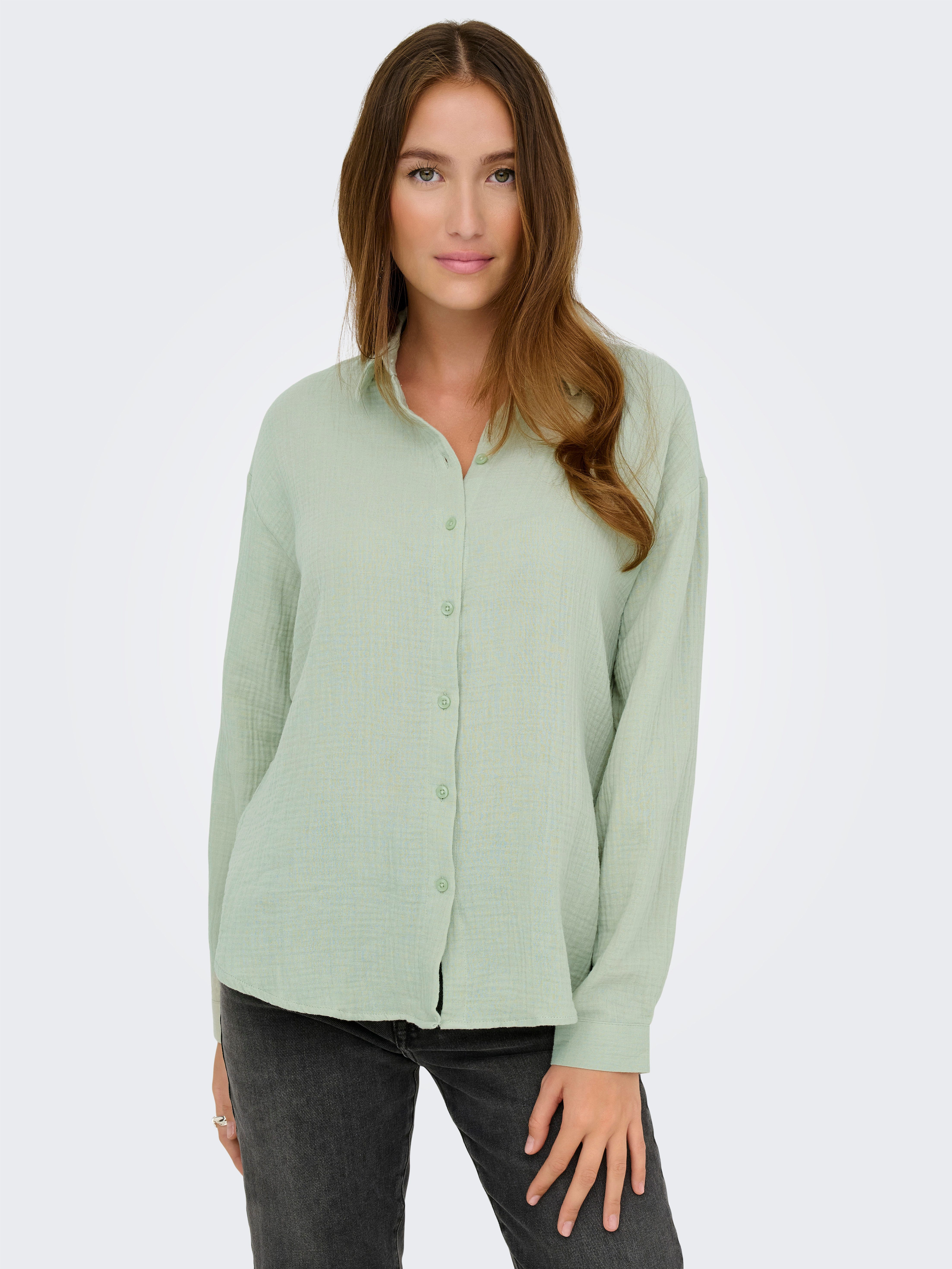 JDY Hemdbluse JDYTHEIS LIFE L/S LOOSE SHIRT WVN NOOS Baumwolle, regular fit