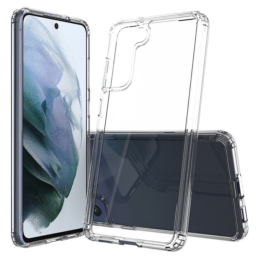 CoverKingz Handyhülle Hülle für Samsung Galaxy S21 FE Handyhülle Hybrid Silikon Case Bumper 16,5 cm (6,5 Zoll), Handyhülle Schutzhülle Transparent Hybrid Silikonhülle Bumper