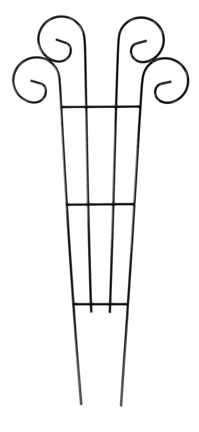 Grüner Jan Rankhilfe Metall Blumenspalier 62x28cm Rankhilfe Pflanzenstütze Rankgitter Klett