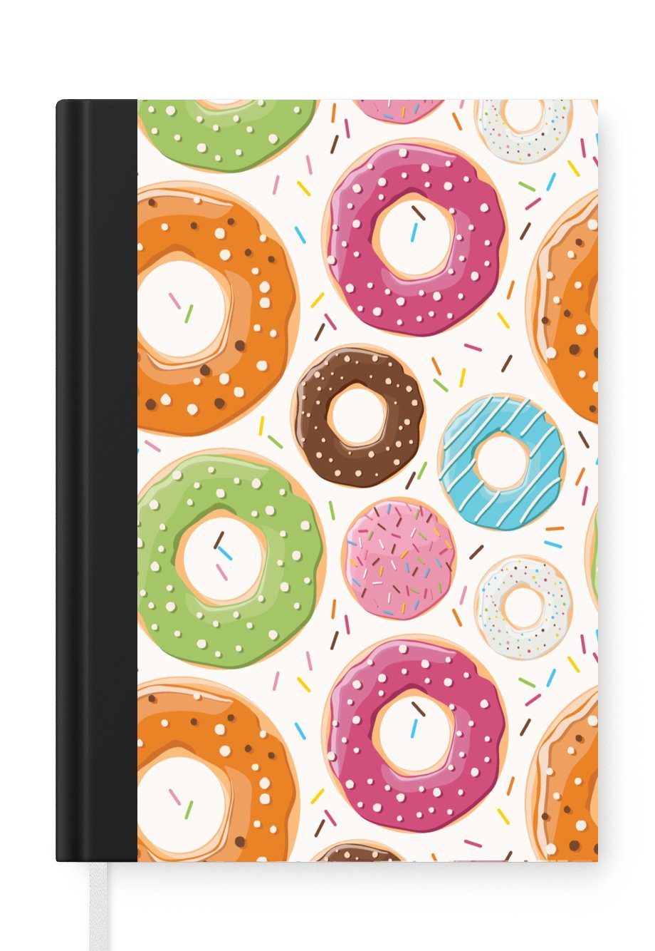 MuchoWow Notizbuch Donut Teeny Merkzettel, Journal, A5, Notizheft, Tagebuch, Seiten, - Haushaltsbuch - 98 Schnittmuster