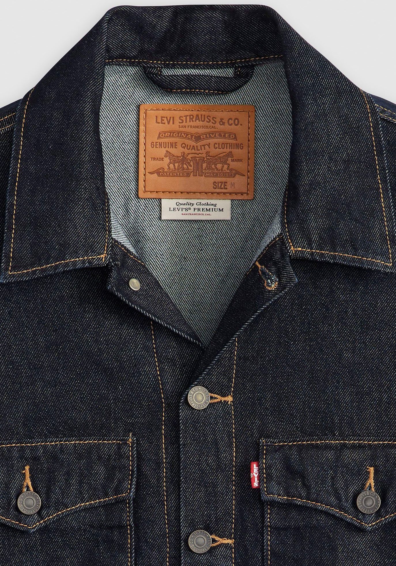 Levi's® Jeansjacke EMBARCADERO STATION mit kontrastfarbenen Steppnähten