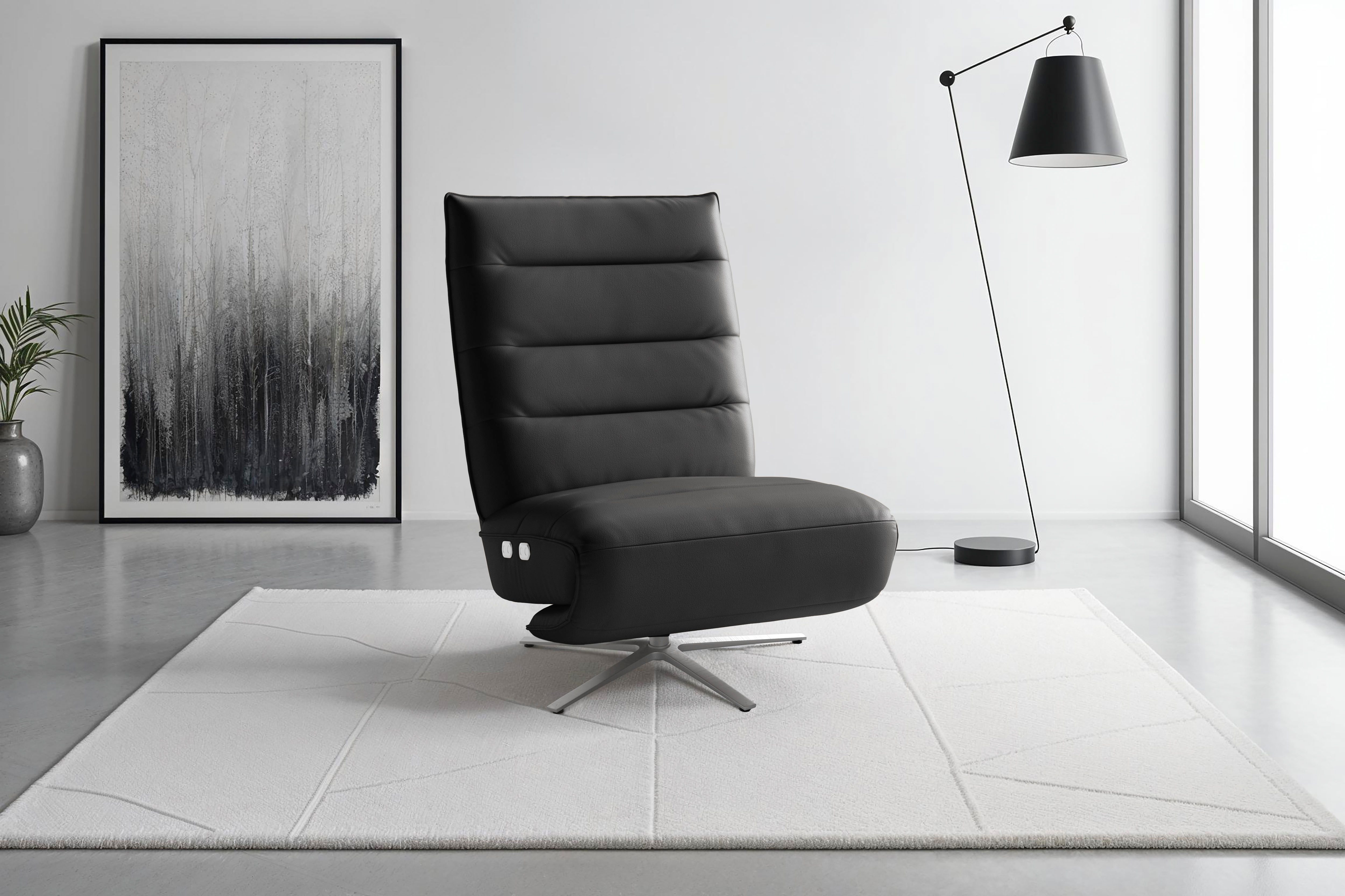 sit&more TV-Sessel Eve, mit Herz-Waage und 2 Motoren, Bedienfelder im Sitz