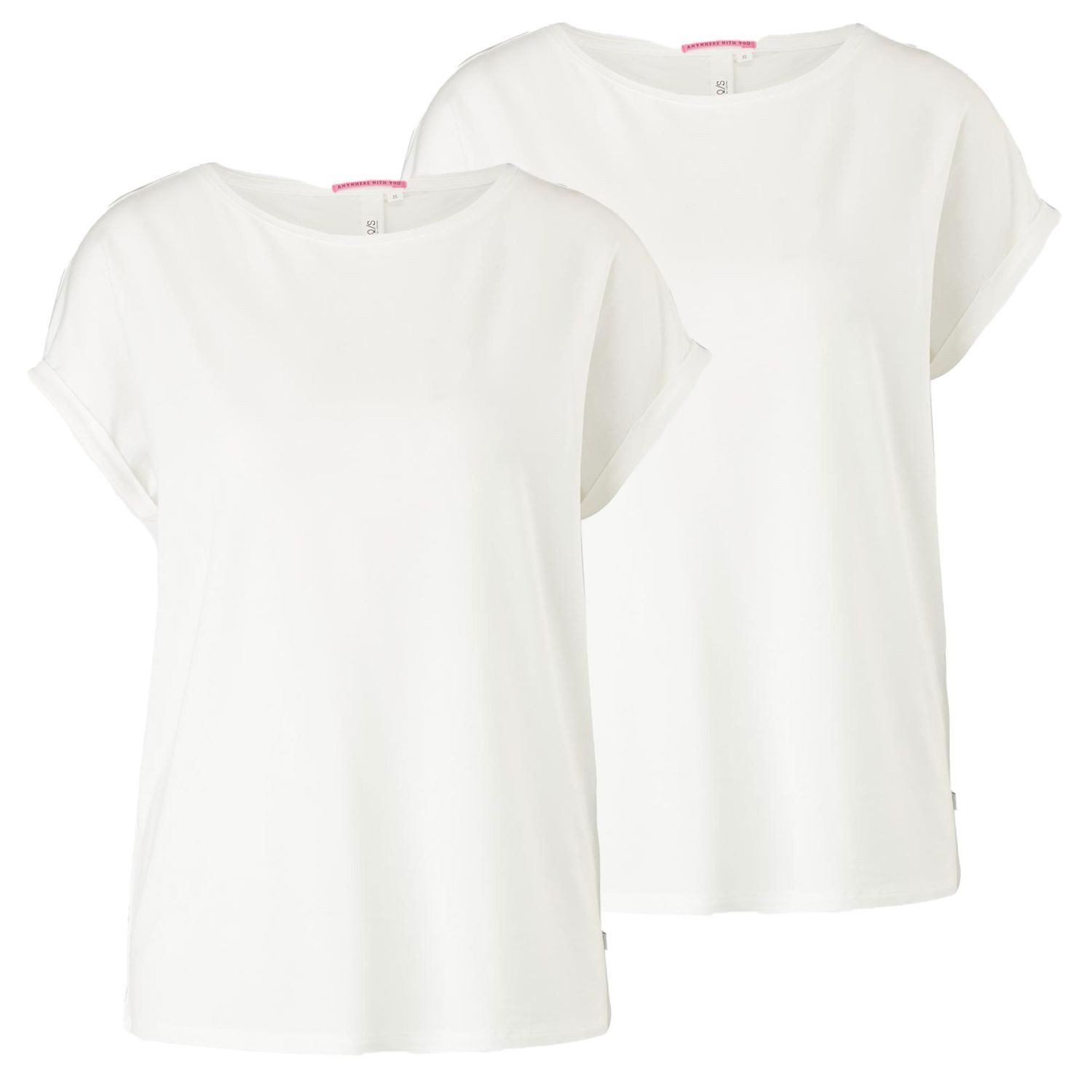 QS T-Shirt Basic kurzarm, Rundhals, modernes günstig online kaufen