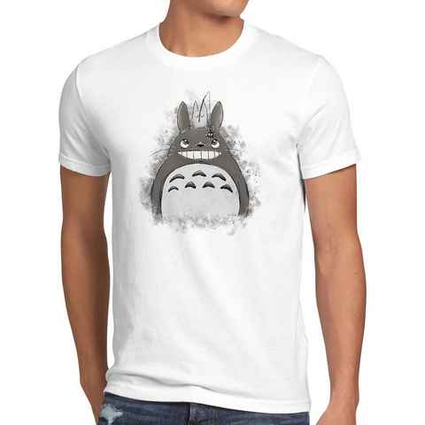 style3 Print-Shirt Herren T-Shirt Totoro Duo neko mein nachbar anime tonari no