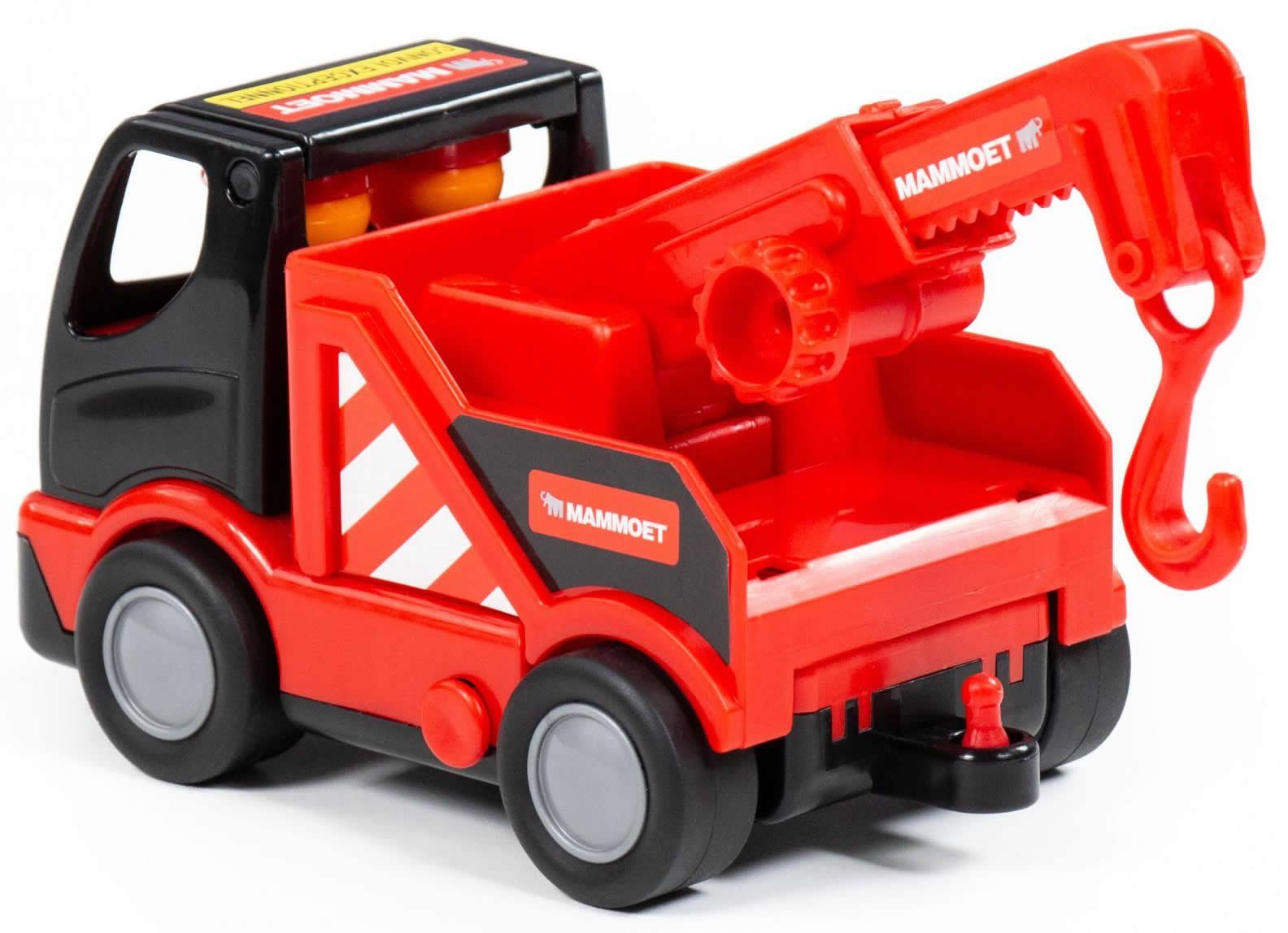 Polesie Spielzeug-Abschlepper MAMMOET Abschleppwagen My first Truck m. Figuren Kranwagen Lastwagen