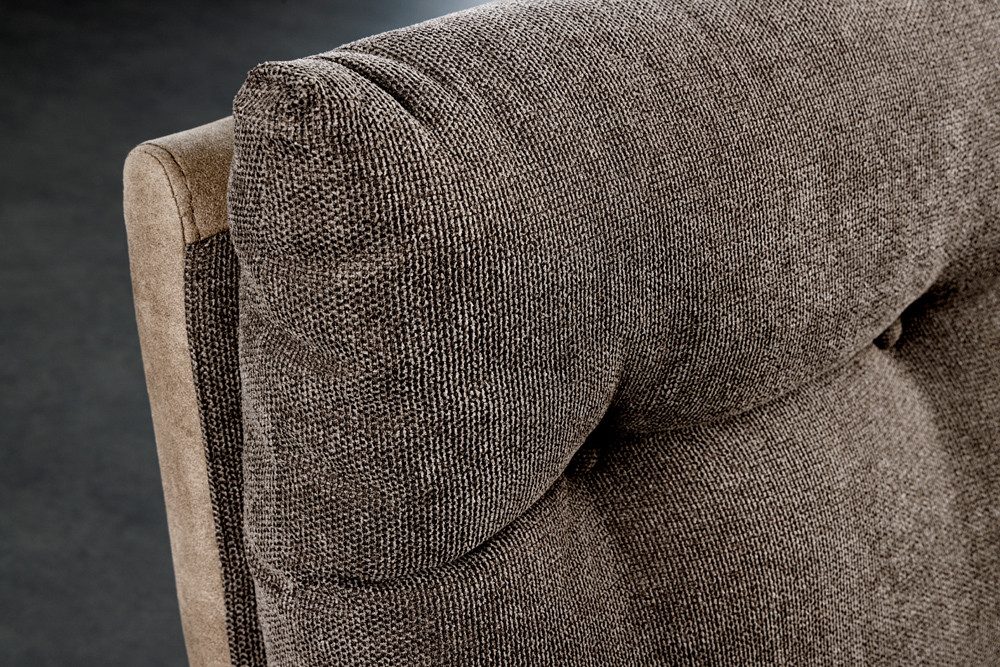 riess-ambiente Sitzbank BIG GEORGE 160cm taupe - Microfaser, Flachgewebe, Metall-Beine (Einzelartikel, 1-St), mit Taschenfederkern & Rückenlehne – ideal für Ess – Bild 5 von 5