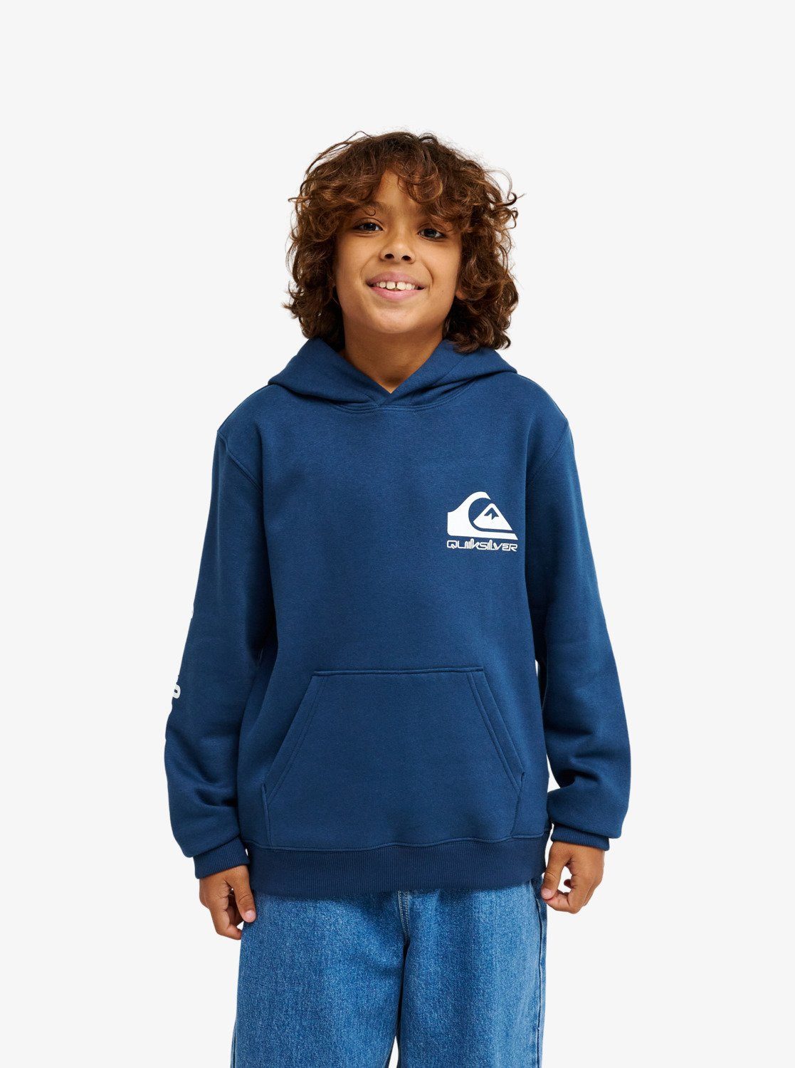 Quiksilver Kapuzensweatshirt OMNI LOGO HOODIE YOUTH für Kinder, mit Kapuze, aus Baumwolle und Polyester