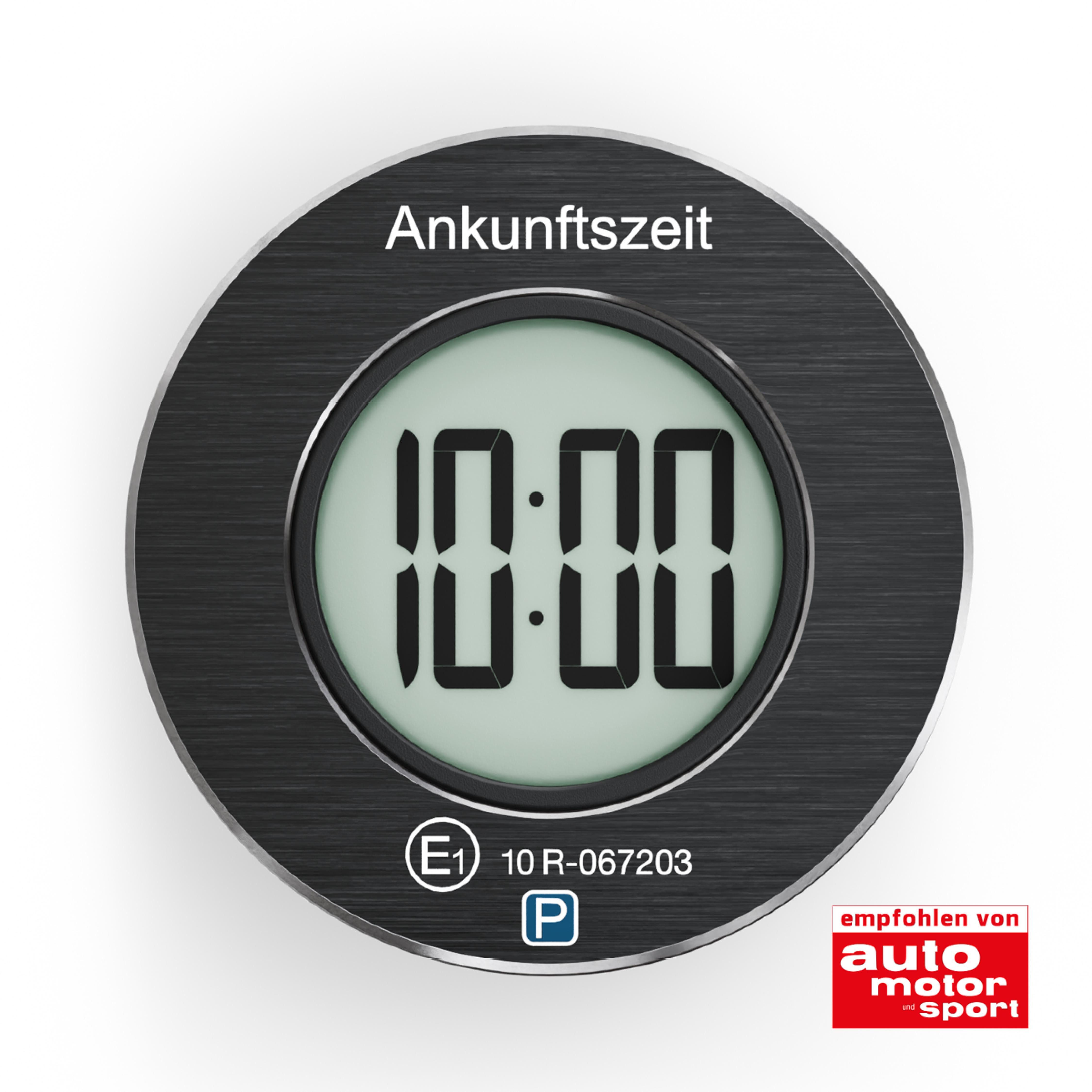 NeedIt elektronische Parkscheibe ParkOne, Automatische Parkzeiterfassung, Magnetische Halterung
