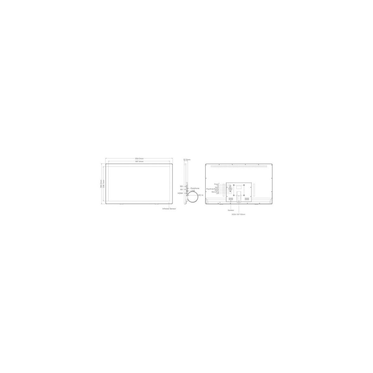Braun Phototechnik DigiFrame 270 Business Line 68,58cm Digitaler Bilderrahmen