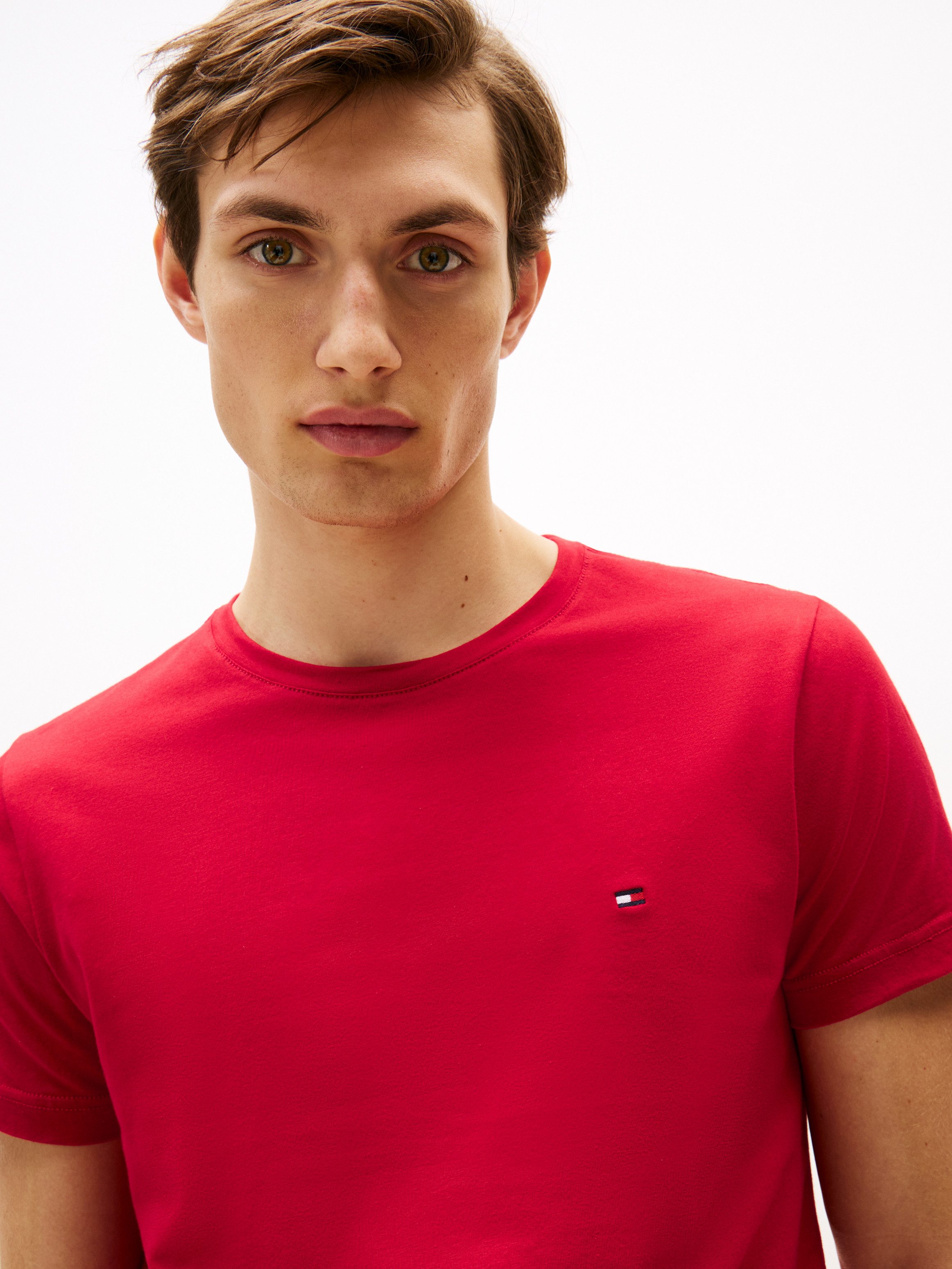 Tommy Hilfiger T-Shirt STRETCH SLIM FIT TEE mit Rundhalsausschnitt
