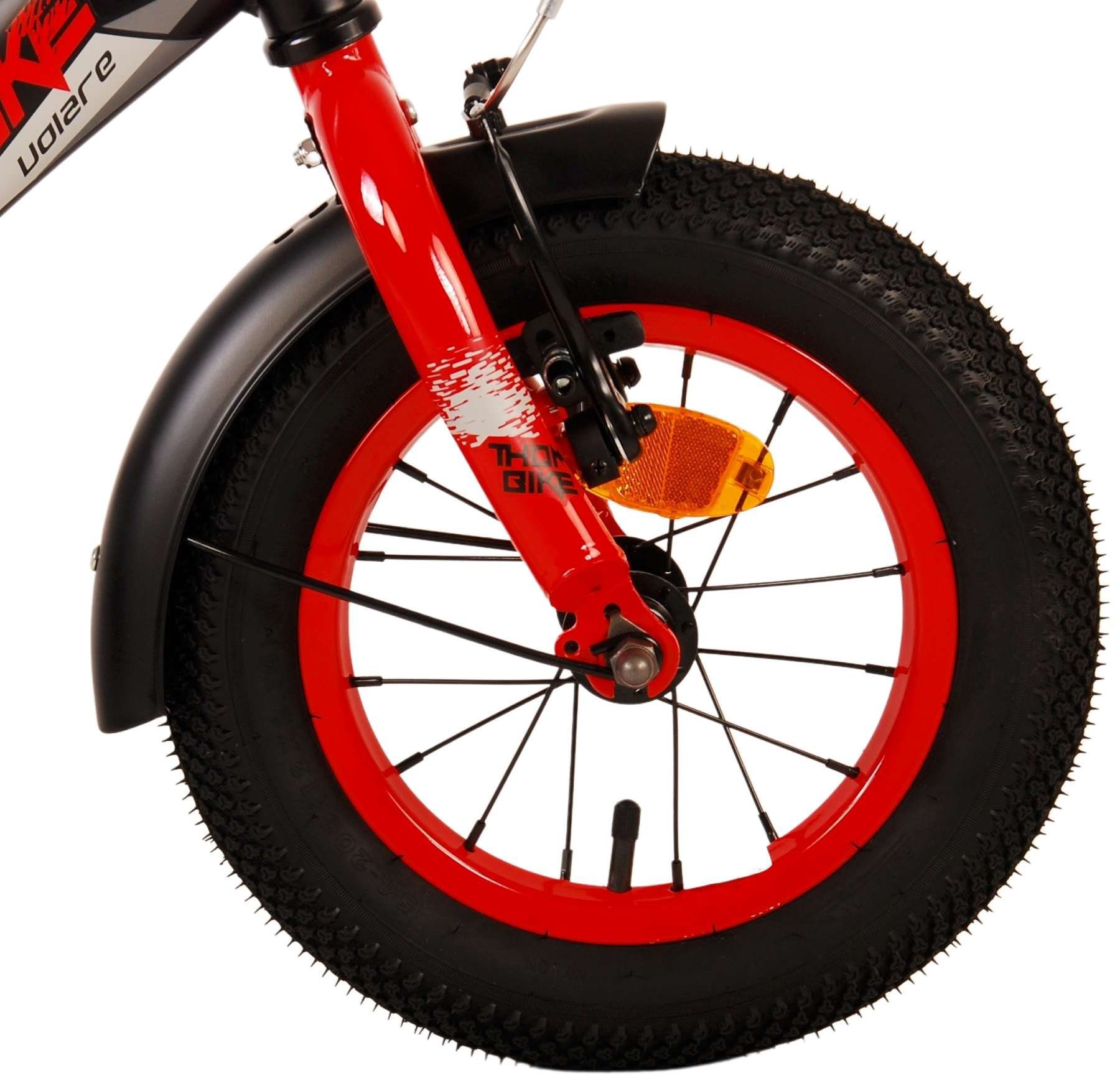 Volare Kinderfahrrad Thombike - Jungen - 14 oder 12 Zoll -bis 60 kg - 85% zusammengebaut, Luftbereifung, Stahlfelgen mit verstellbaren Speichen, 3 - 5 Jahre