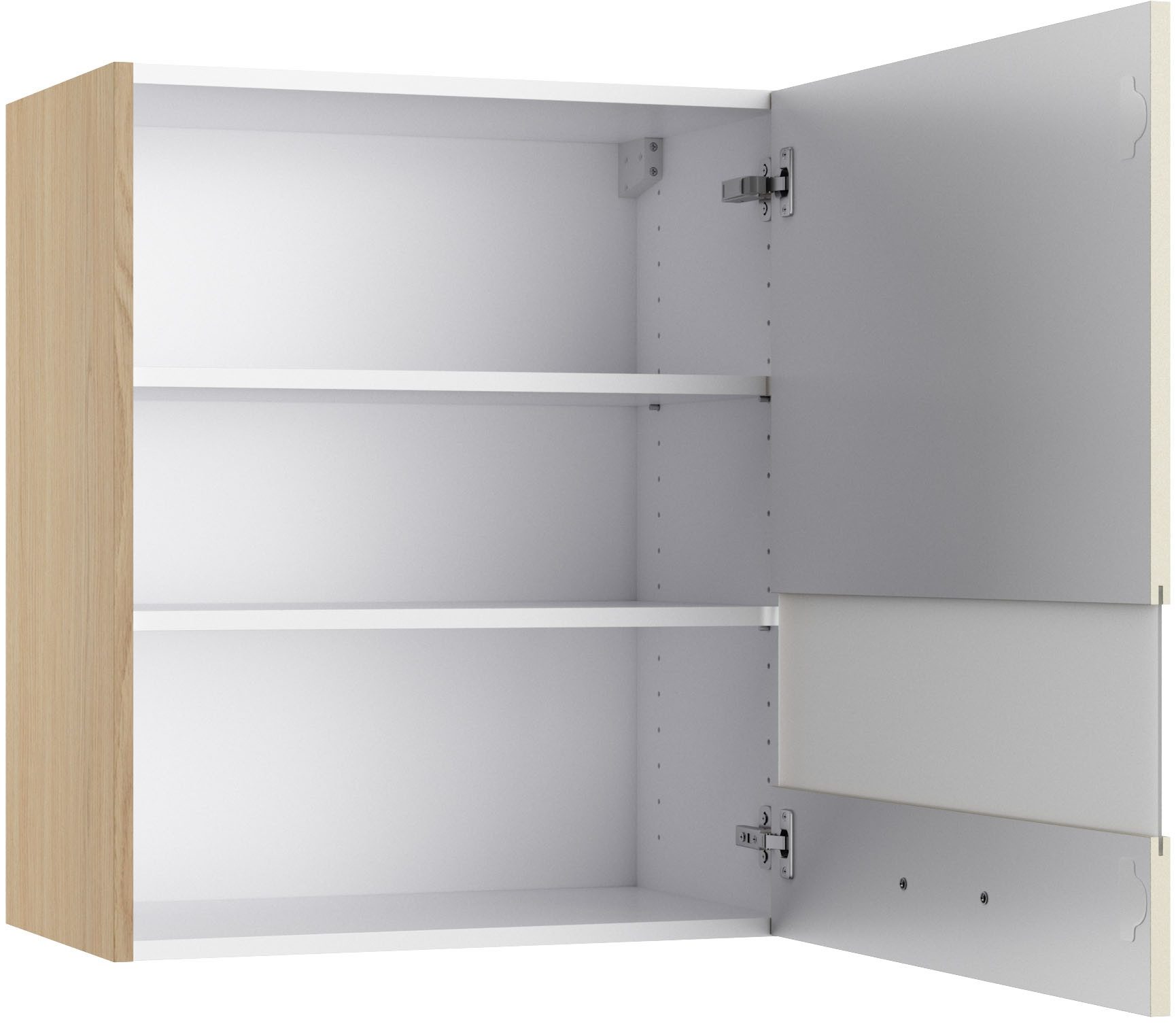 KOCHSTATION Hängeschrank KS-Lucy Breite 60 cm, mit 1 Segmentglastür, 2 Einlegeböden, Soft-Close