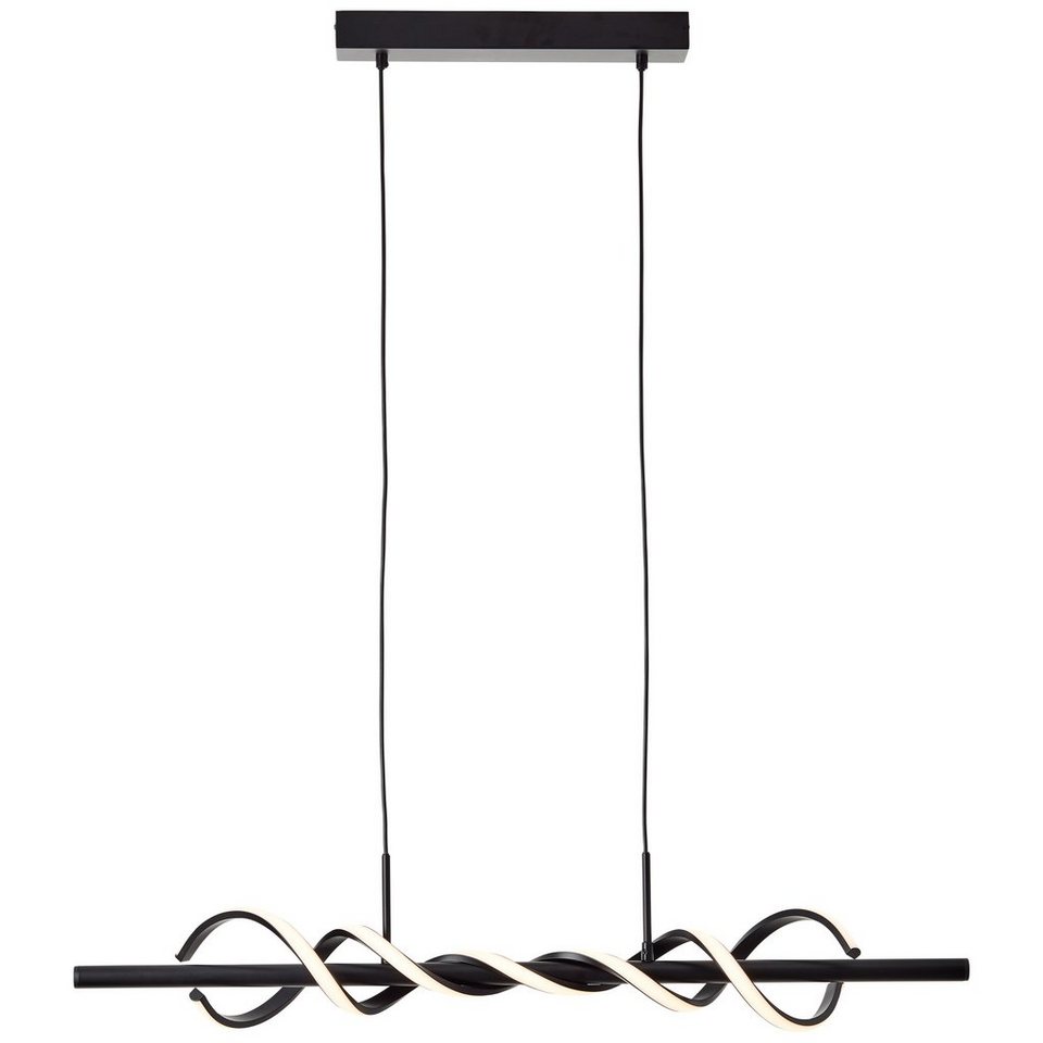 Metall/Kunststoff, 95cm schwarz, Amalie Pendelleuchte Amalie, 1x Pendelleuchte LED LED integ Brilliant