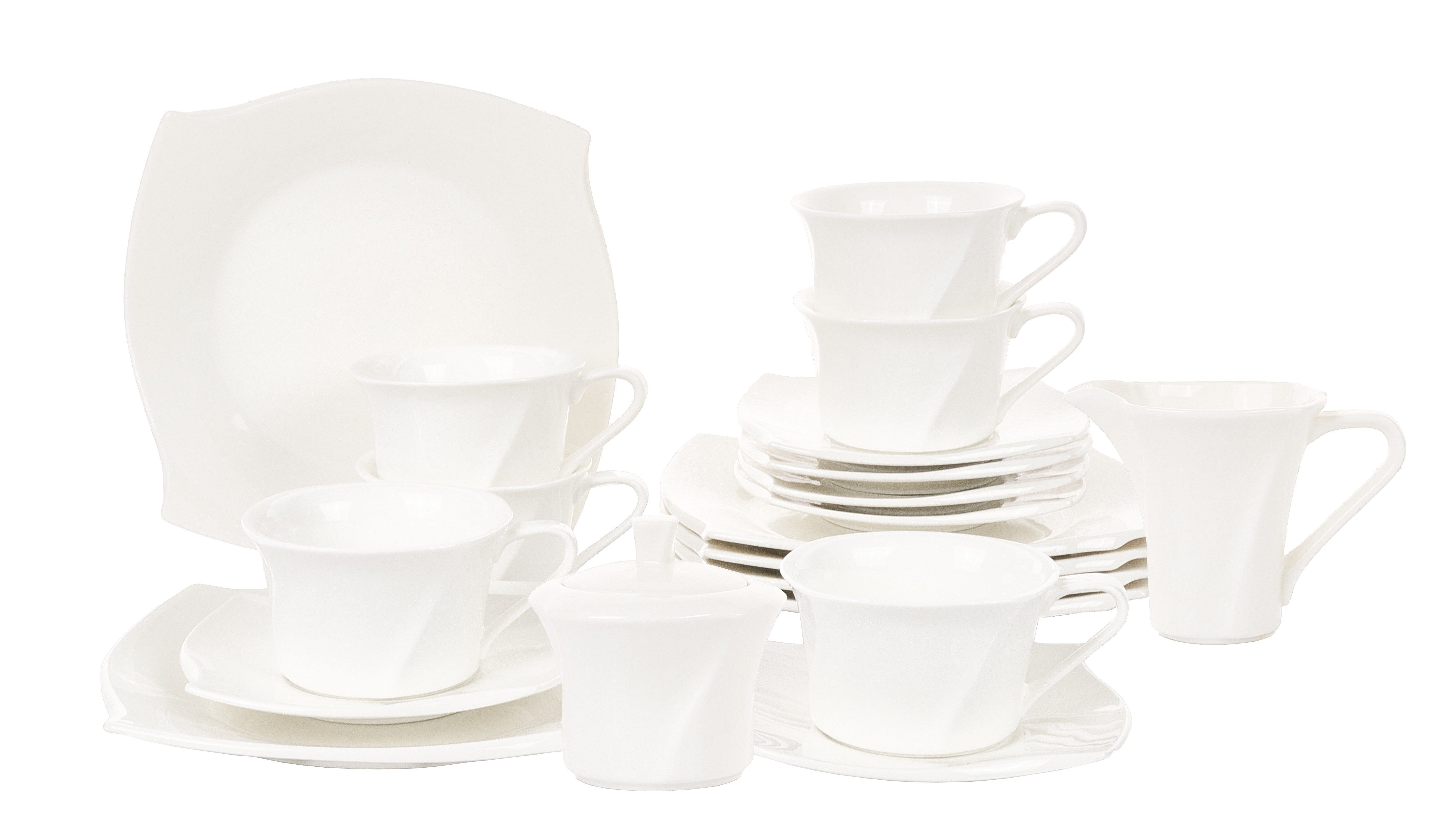 Kaffeeservice Porzellan 20-teilig