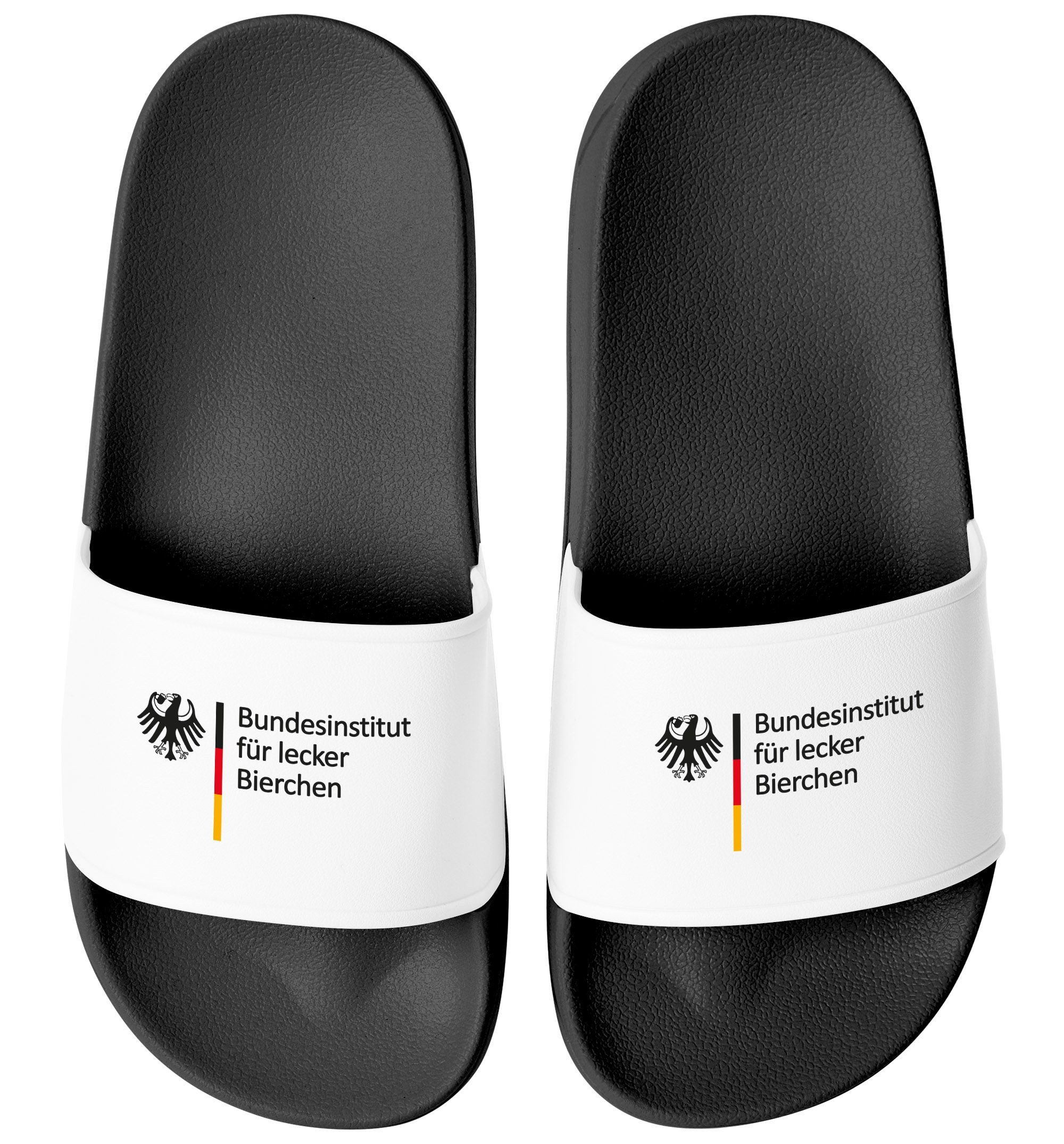 MoonWorks Badeschlappen Badelatschen Unisex mit Aufdruck Bundesinstitut für günstig online kaufen