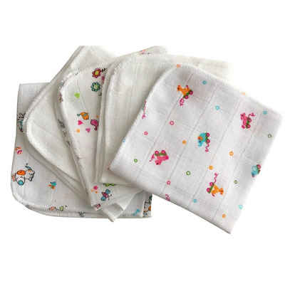 Babymajawelt Waschlappen Mull Waschlappen 25 x 25 cm, Premium 5 Stück, die sanfte Reinigung, Baumwolle (5-St), Made in EU, Abschminktücher, Feuchtetücher, Waschbar