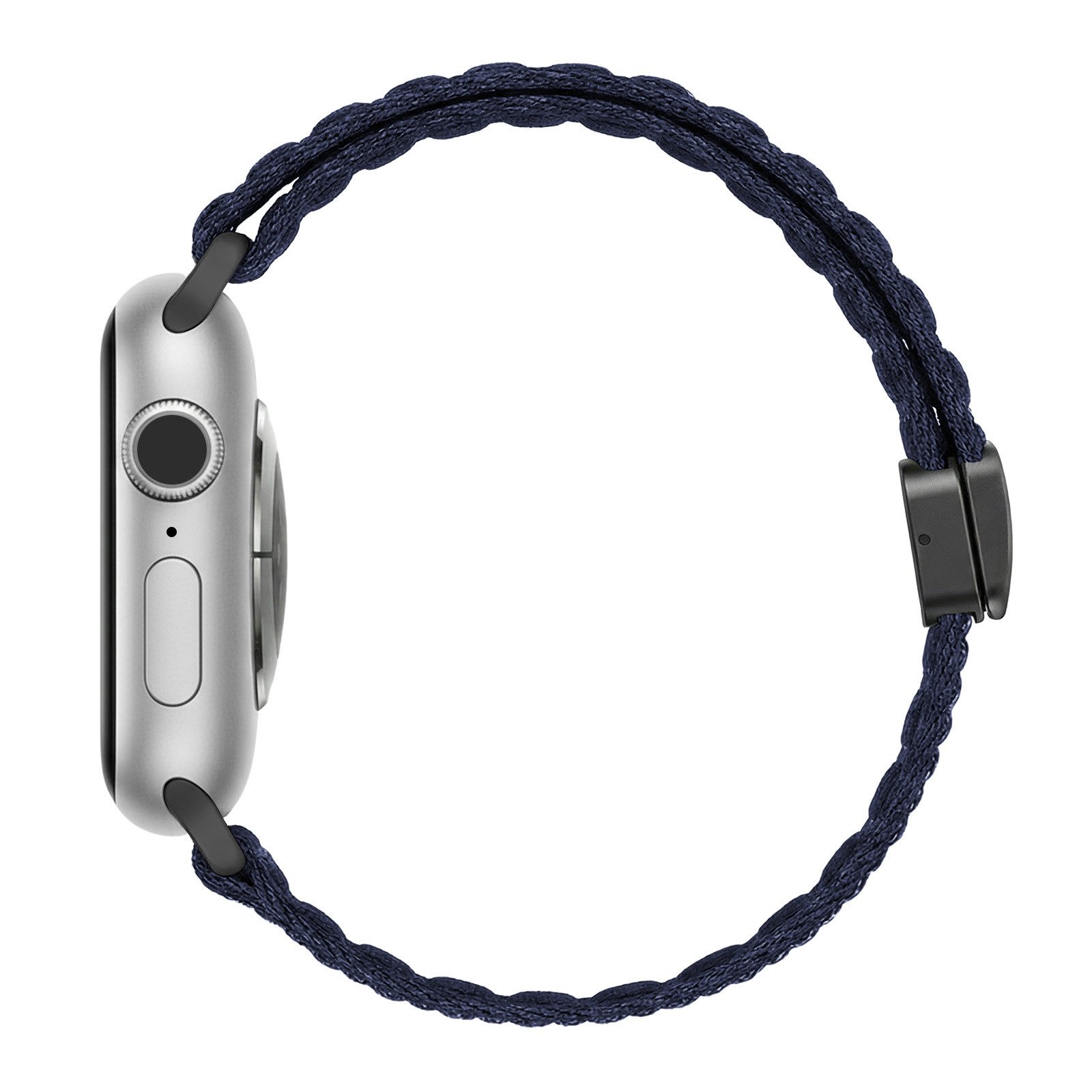 Tec-Expert Smartwatch-Armband für Apple Watch Series 3 42 mm Armband Ersatz Wechsel Band, Nylon Textil mit Magnetverschluss, stufenlos Verstellbar atmungsaktiv