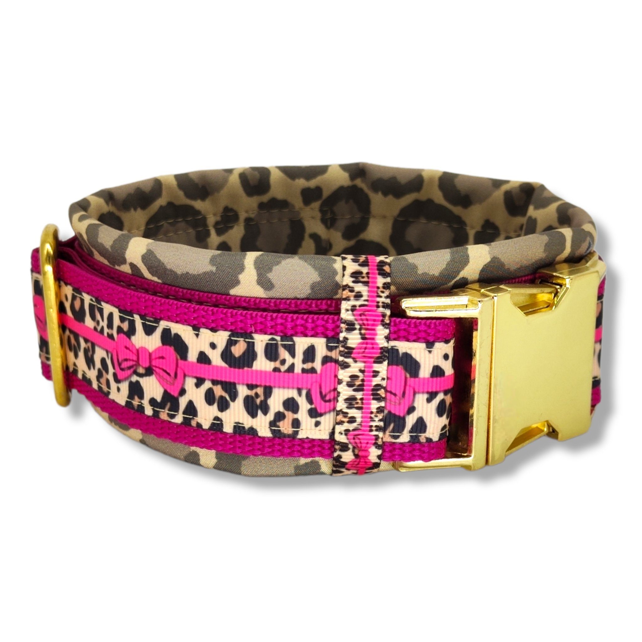 Hunde-Halsband "Pink Leo Love III"