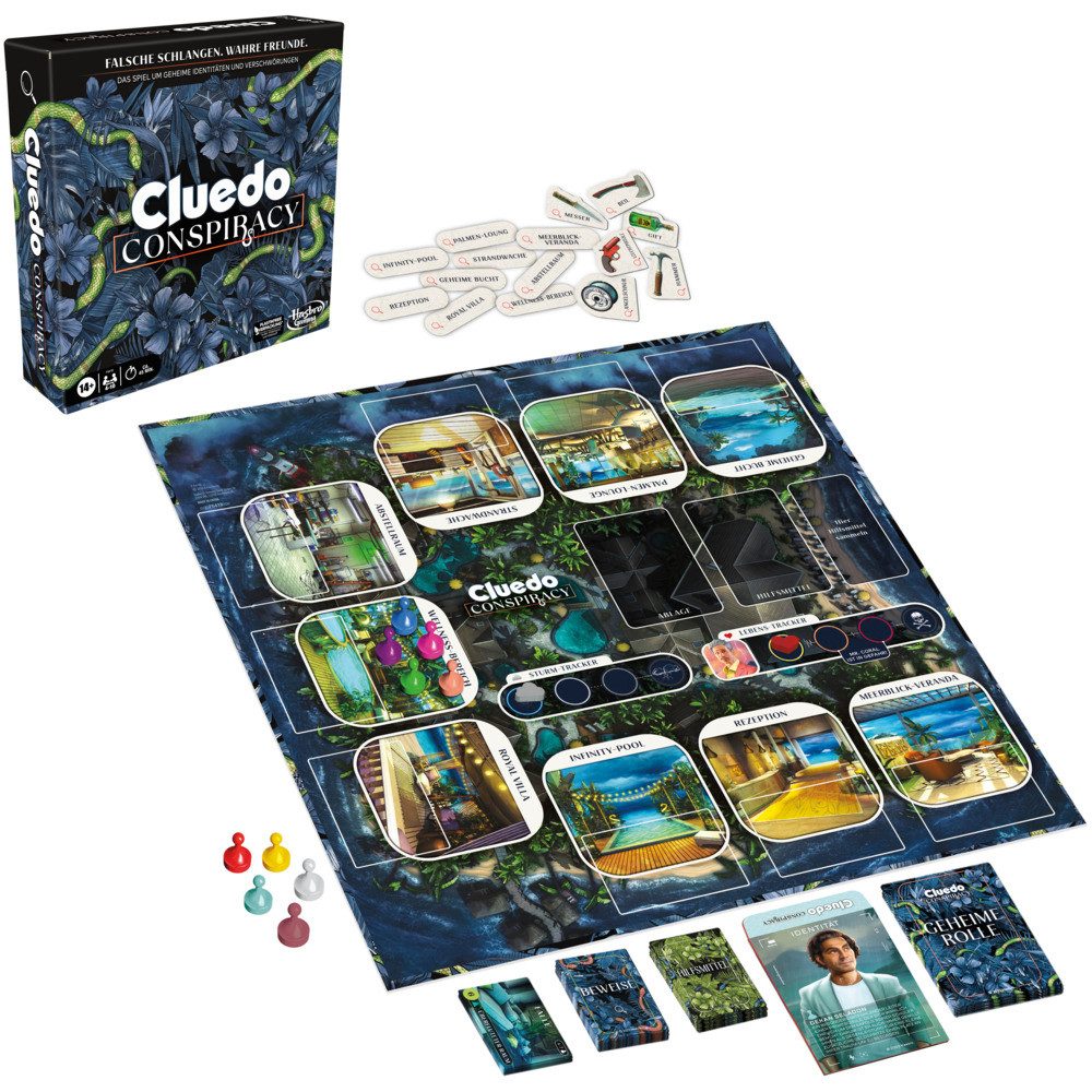 Hasbro Spiel Brettspiel Клуедо Verschwörung