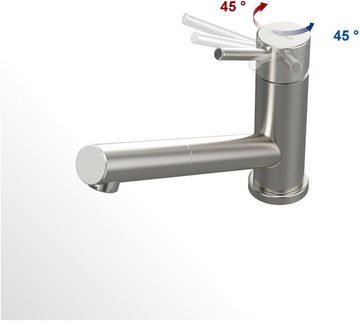 Villeroy & Boch Küchenarmatur »Como« (1-St) Hochdruck, Einhand-Küchenarmatur, Edelstahl massiv