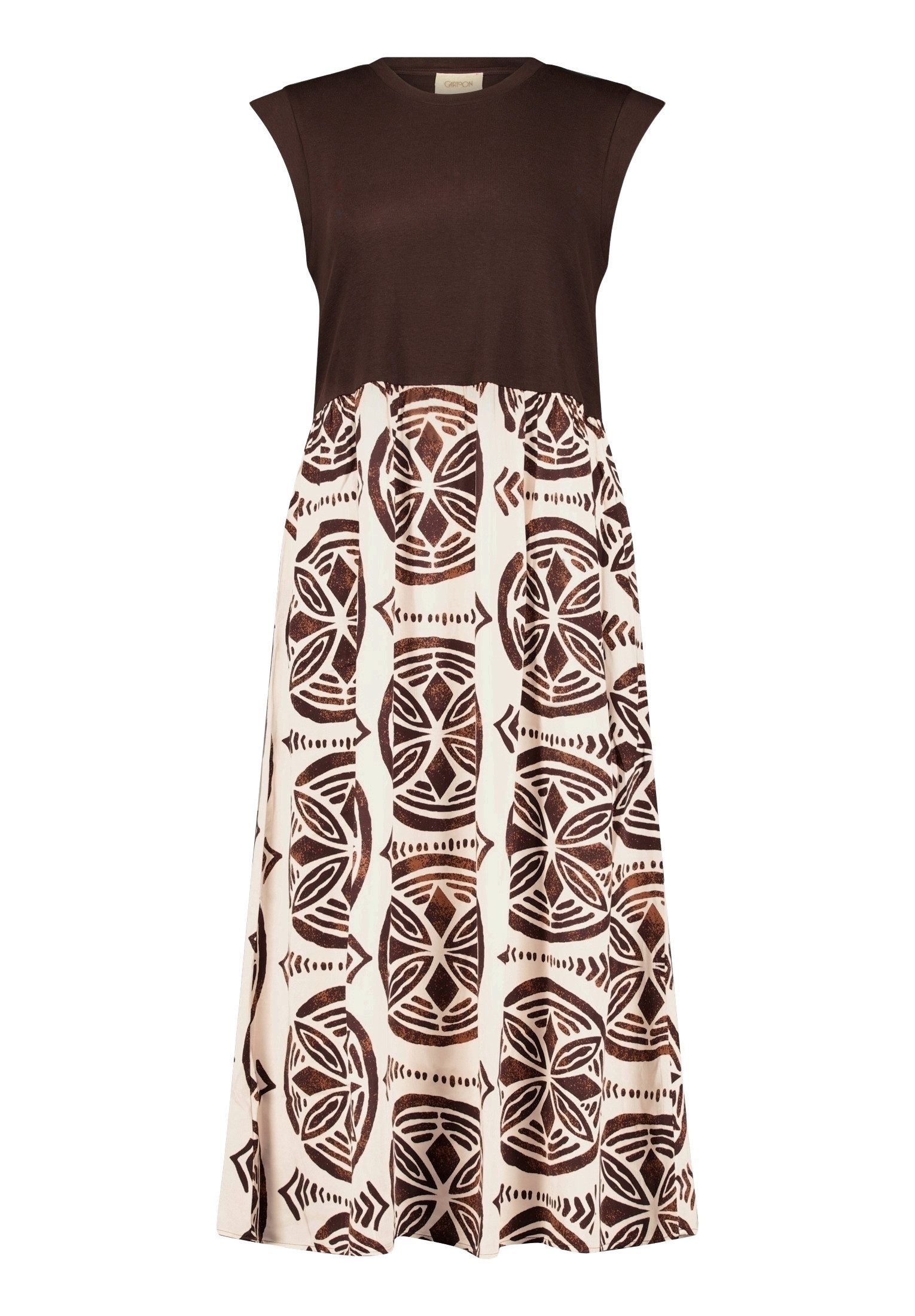 Druckkleid Damen mit Eingrifftaschen