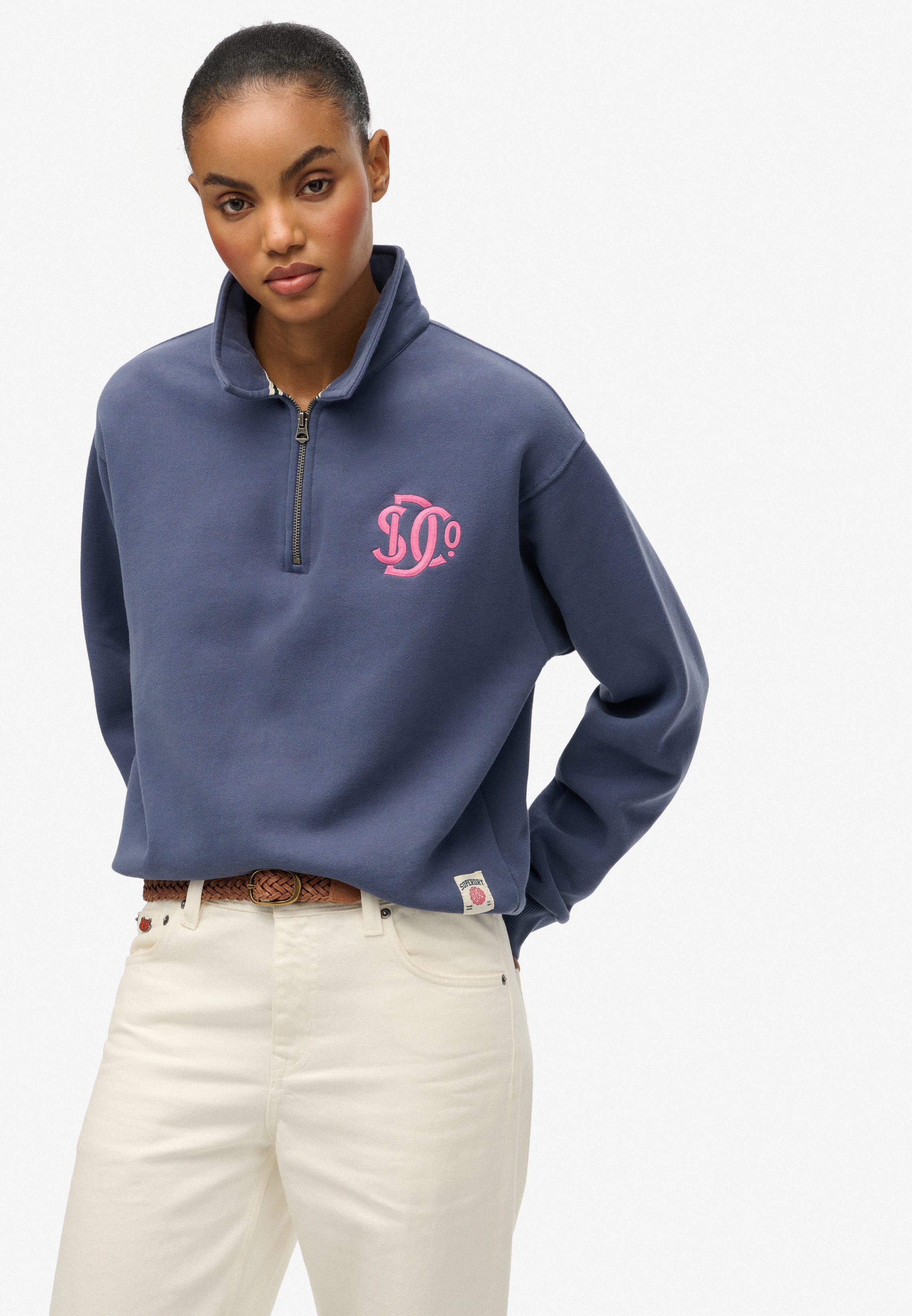 Superdry Sweatshirt SD&CO NEON COLLARED HALF ZIP günstig online kaufen