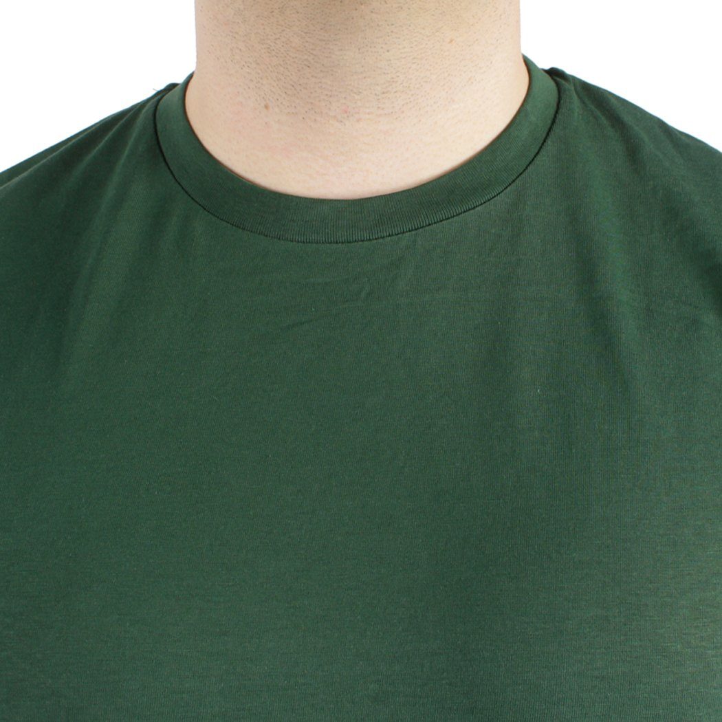 in Bio-Baumwolle aus Farbbrillianz, BERGMANN Deutschland Print-Shirt 100%Bio-Baumwolle, Softgrün karlskopf 100% Bedruckt Hohe