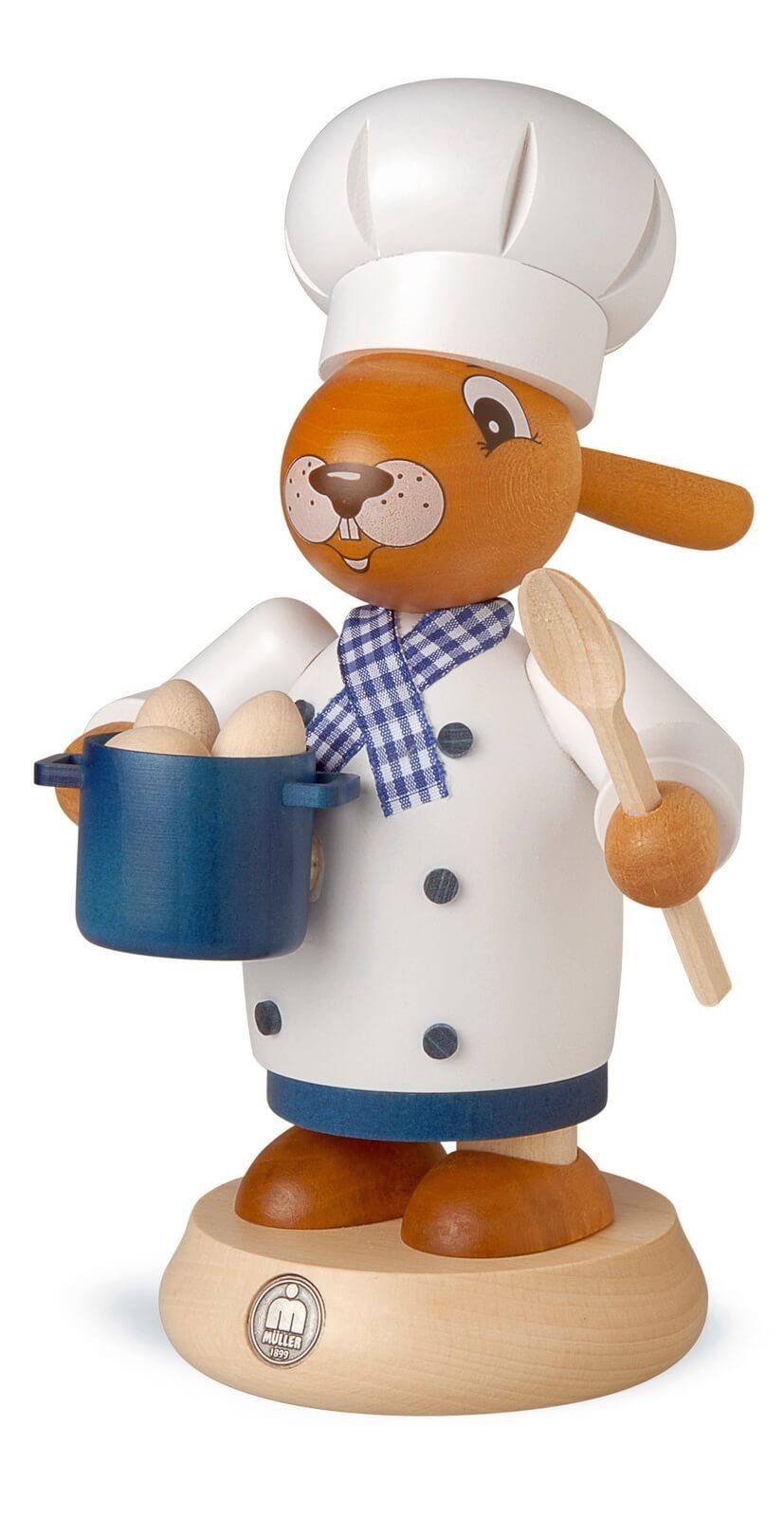 Müller Kleinkunst GmbH Seiffen Osterhase Räuchermännchen Hase Koch von Müller Kleinkunst, Original von Müller Kleinkunst